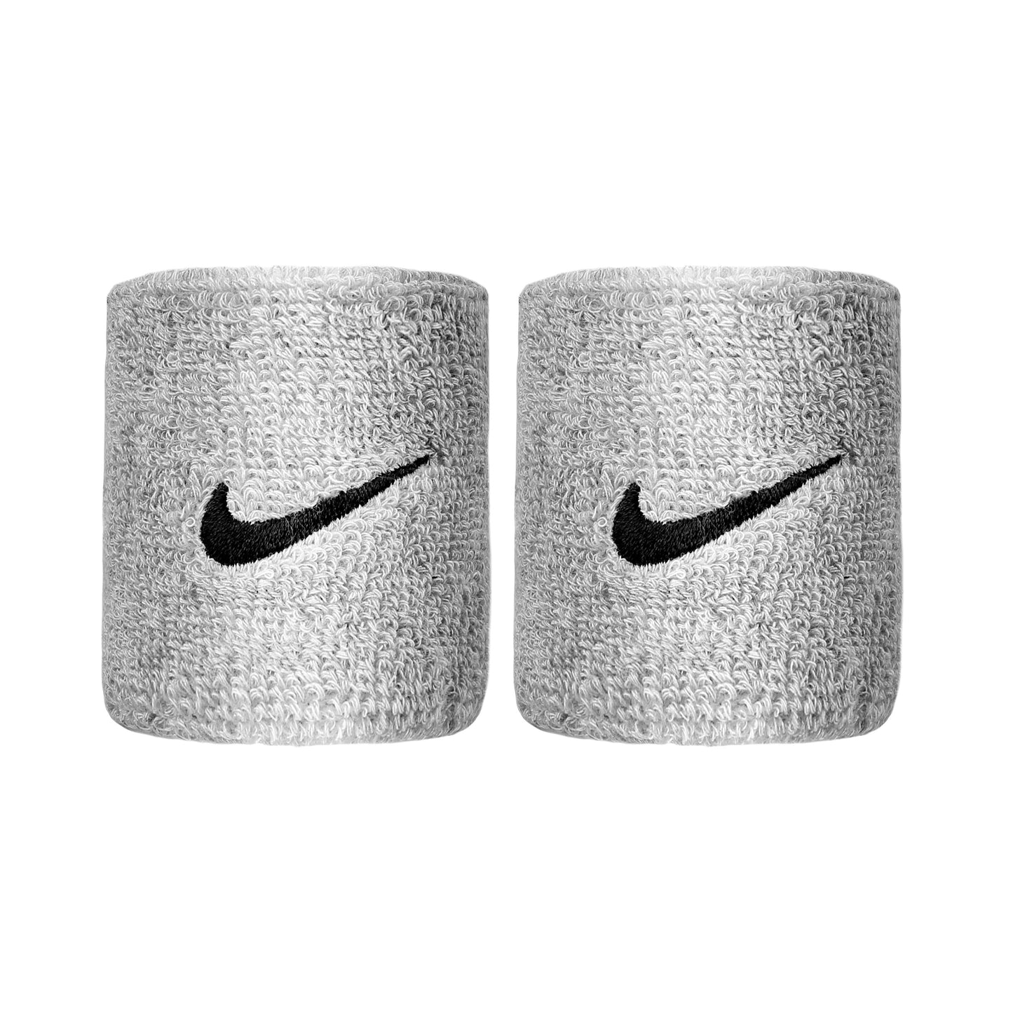 Nike Swoosh Polsino anti sudore Confezione da 2 corto - grigio chiaro, nero Nike Swoosh Polsino anti sudore Confezione da 2 corto - grigio chiaro, nero