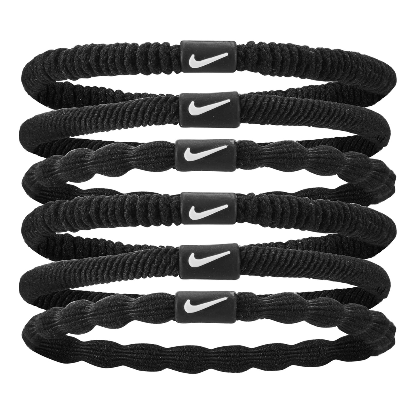 Nike Flex Fascia Per Capelli Confezione Da 6-Nero,Bianco Nike Flex Fascia Per Capelli Confezione Da 6-Nero,Bianco