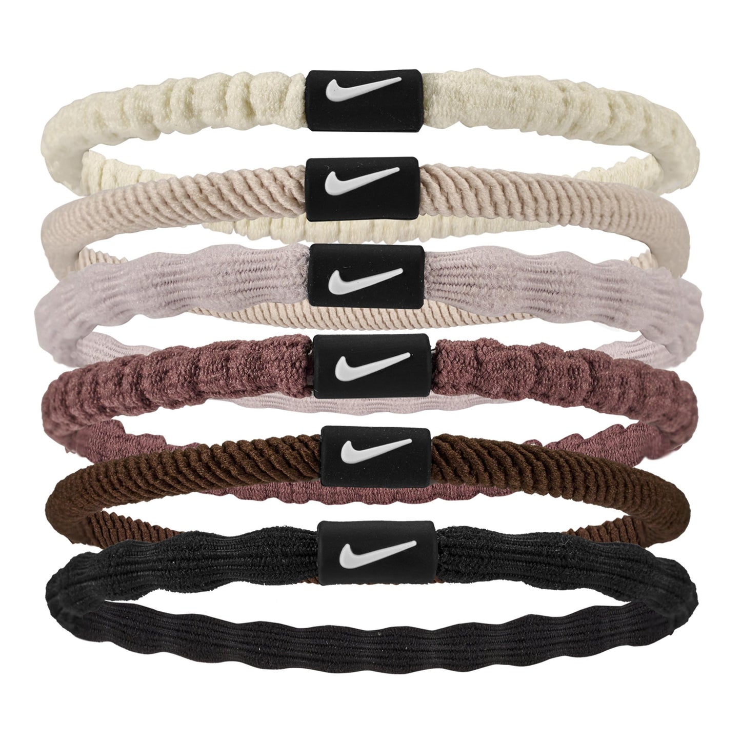 Nike Flex Hair Tie Fascia per capelli Confezione da 6 Unisex - crema, nero Nike Flex Hair Tie Fascia per capelli Confezione da 6 Unisex - crema, nero