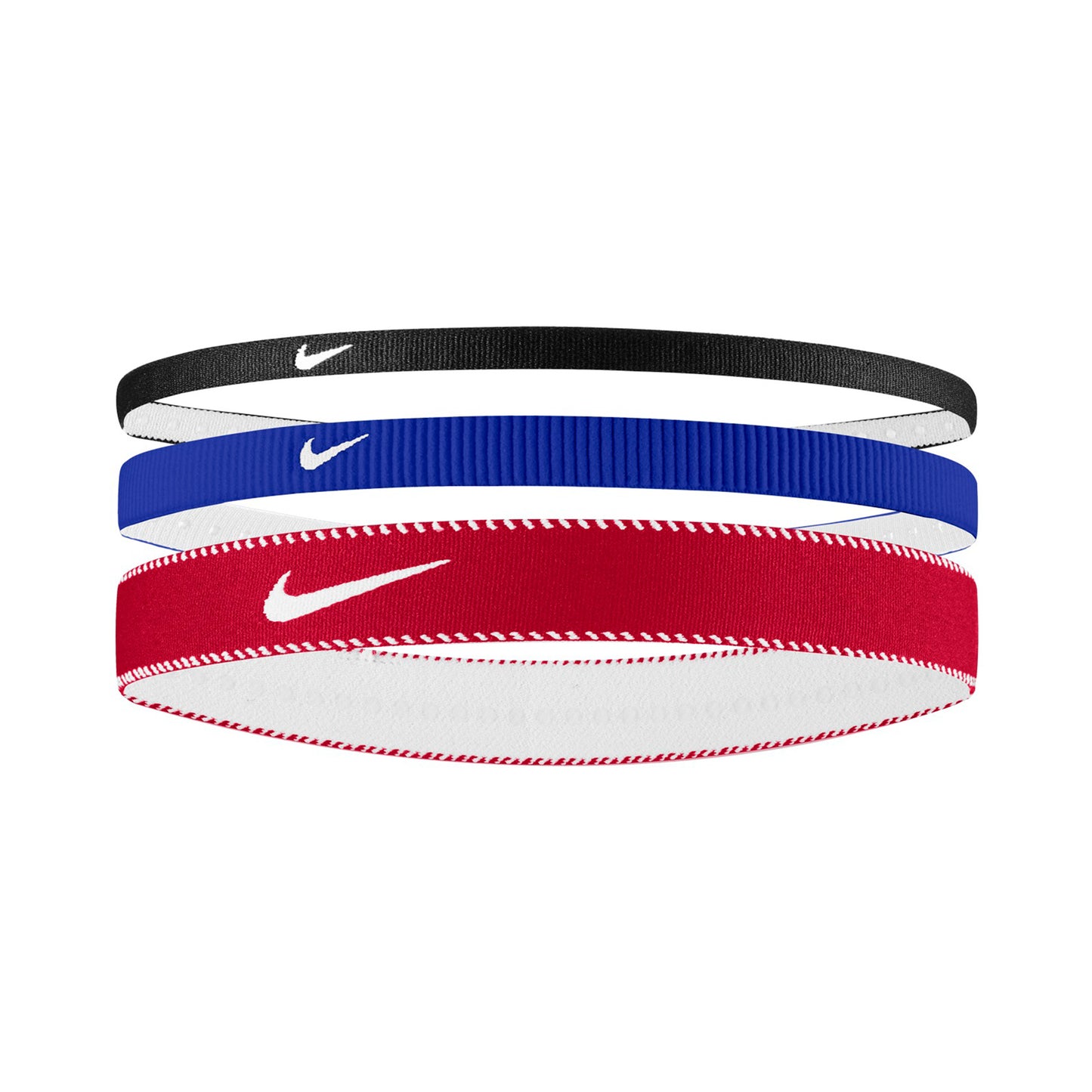 Nike Nike Flex Classic Mixed Fascia Per Capelli Confezione Da 3-Blu,Rosso Nike Nike Flex Classic Mixed Fascia Per Capelli Confezione Da 3-Blu,Rosso