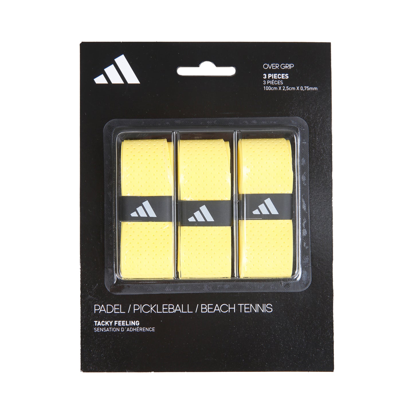 adidas Padel Overgrip Confezione Da 3-Giallo adidas Padel Overgrip Confezione Da 3-Giallo