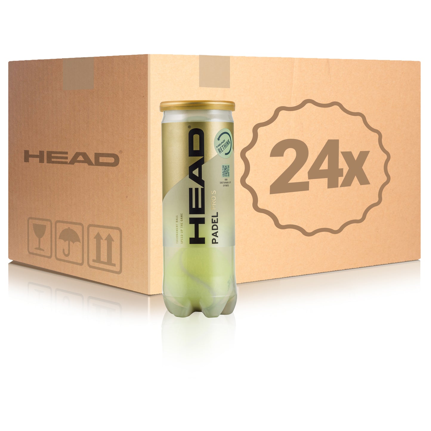 HEAD 24 tubi da 3 Padel Pro S Nel cartone HEAD 24 tubi da 3 Padel Pro S Nel cartone