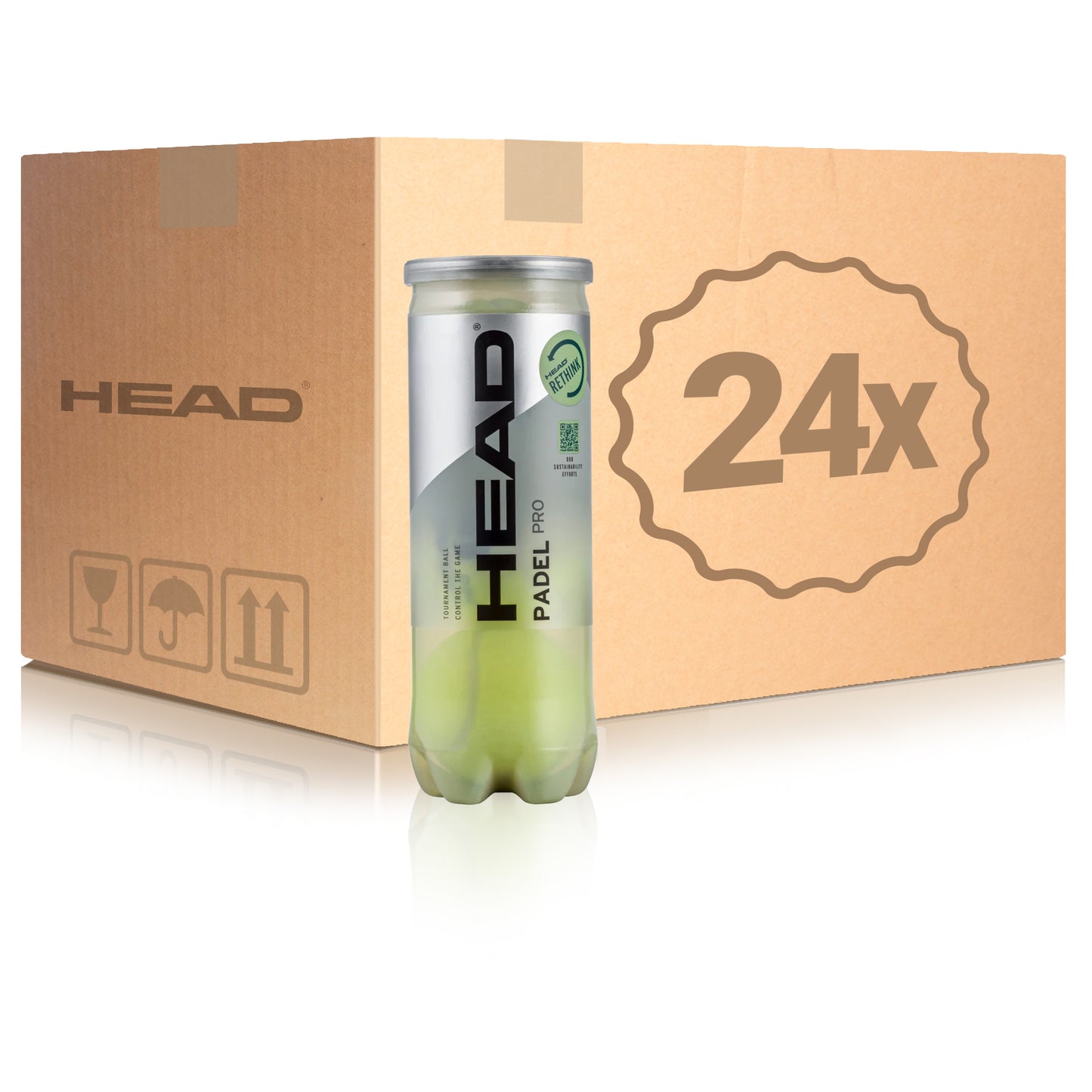HEAD 24 tubi da 3 Padel Pro Nel cartone HEAD 24 tubi da 3 Padel Pro Nel cartone
