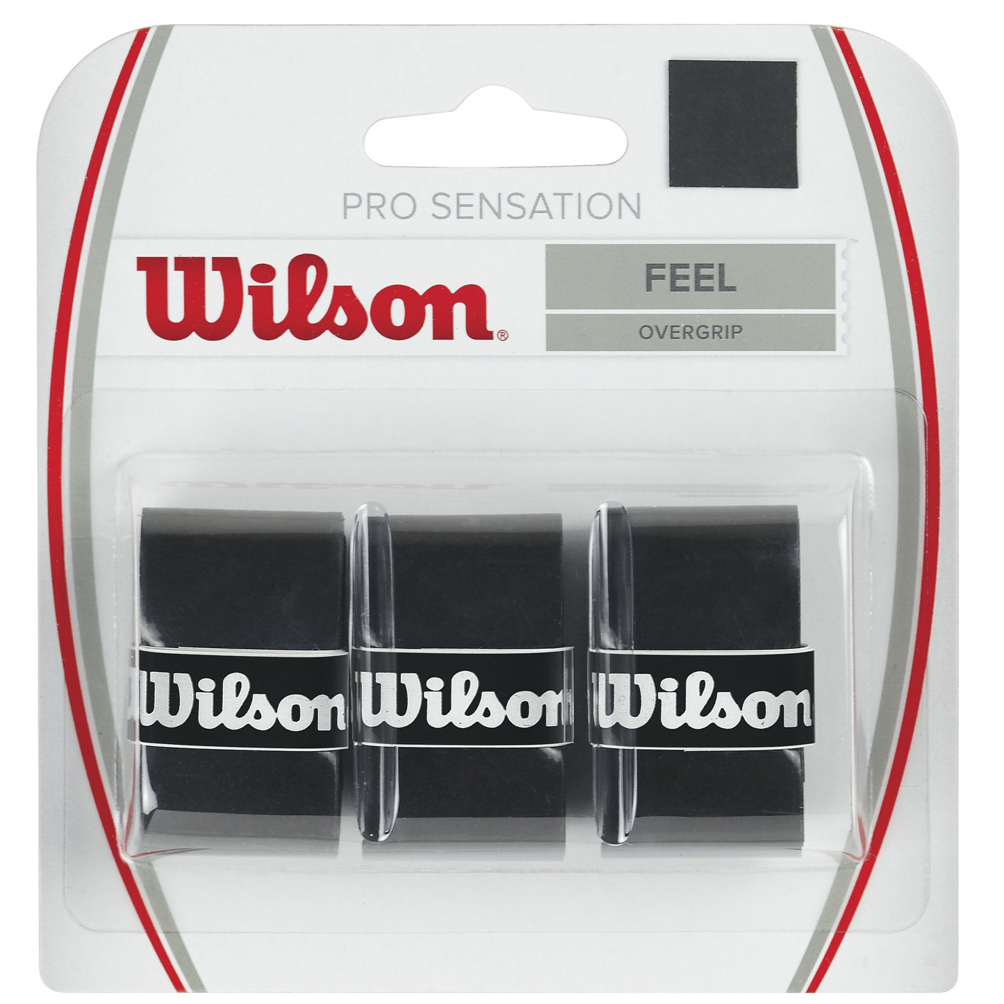 Wilson Pro Overgrip Sensation Confezione da 3 - nero Wilson Pro Overgrip Sensation Confezione da 3 - nero
