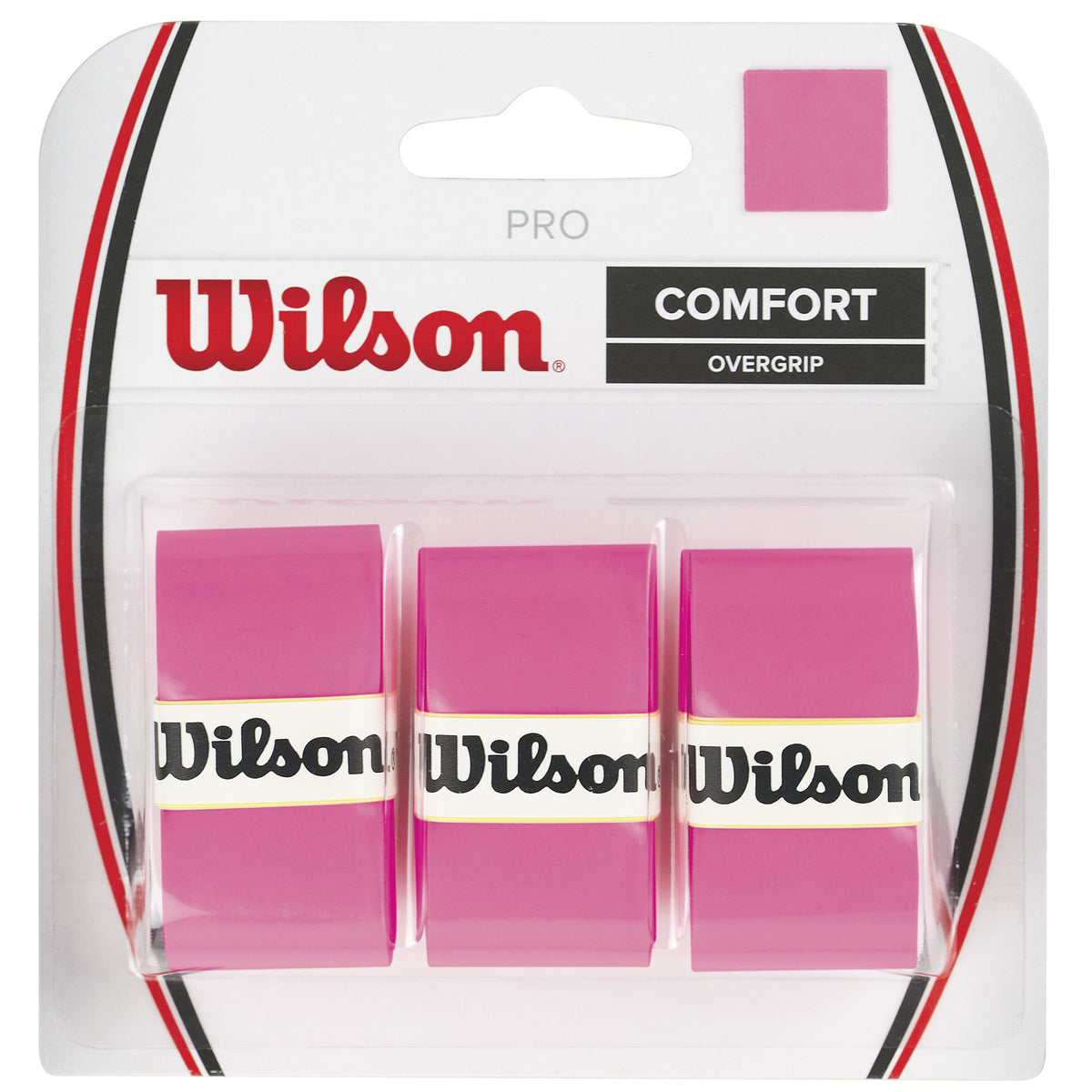 Wilson Pro Overgrip Confezione Da 3-Rosa Wilson Pro Overgrip Confezione Da 3-Rosa
