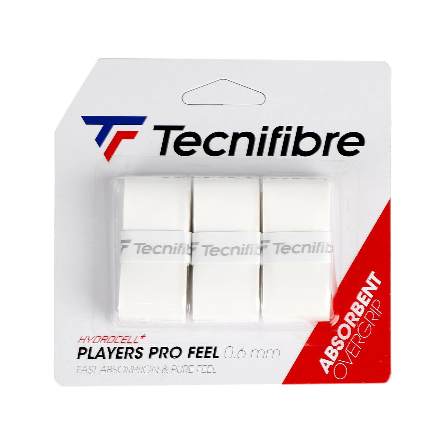 Tecnifibre Player Pro Feel Confezione Da 3-Bianco Tecnifibre Player Pro Feel Confezione Da 3-Bianco