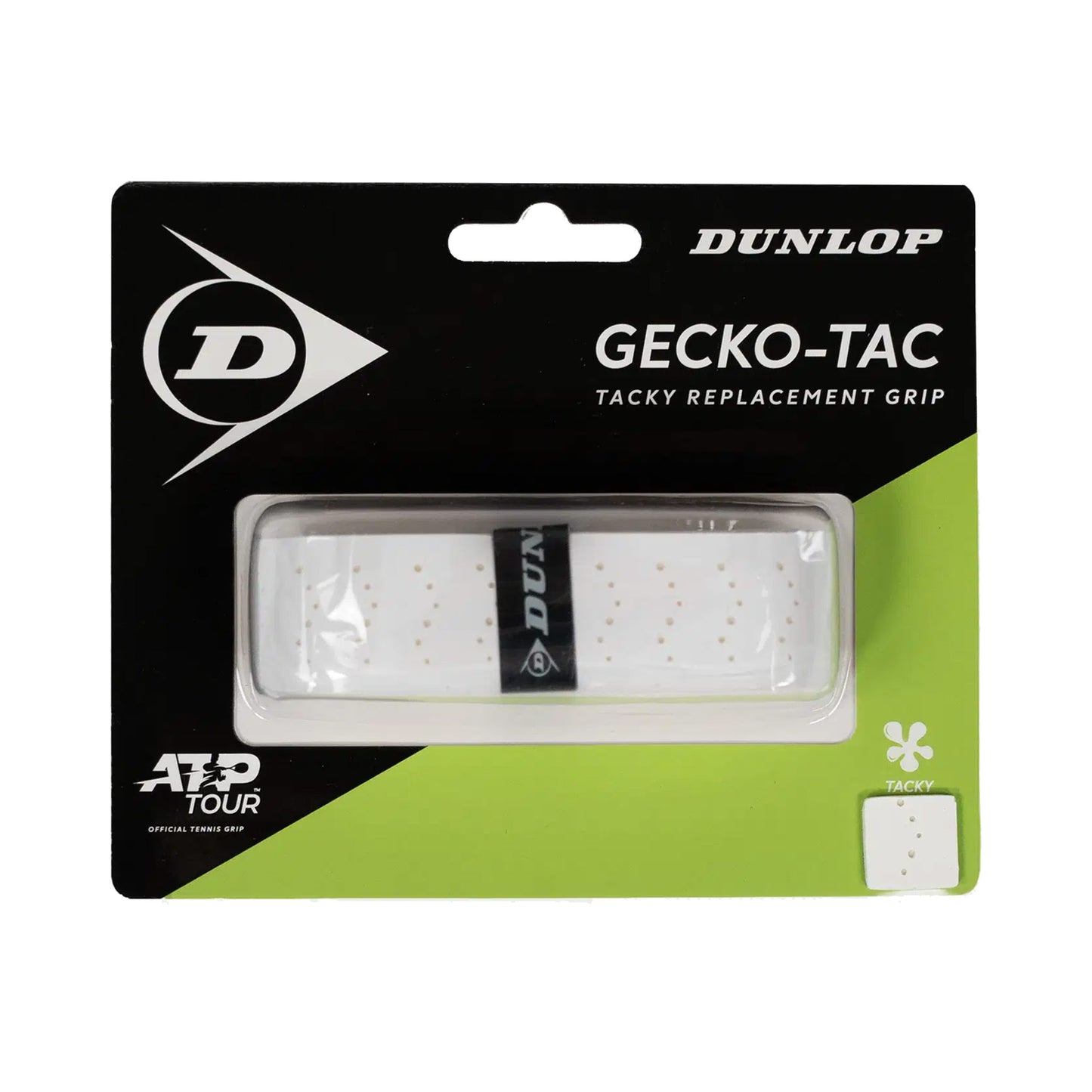 Dunlop Gecko-Tac Replacement Grip Confezione da 1 - bianco Dunlop Gecko-Tac Replacement Grip Confezione da 1 - bianco
