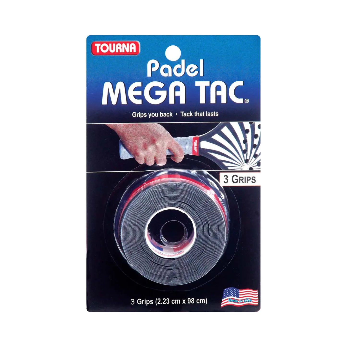Tourna Padel Mega Tac Confezione Da 3-Nero Tourna Padel Mega Tac Confezione Da 3-Nero