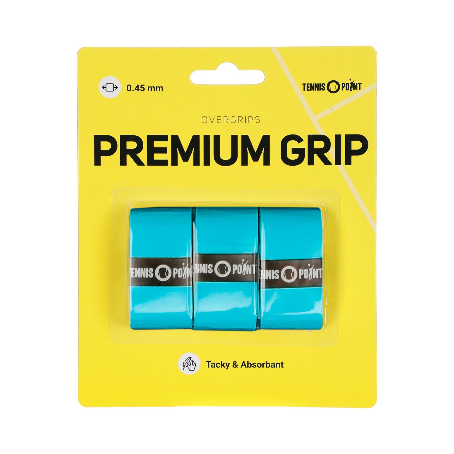 Tennis-Point Premium Grip Confezione Da 3-Blu Tennis-Point Premium Grip Confezione Da 3-Blu