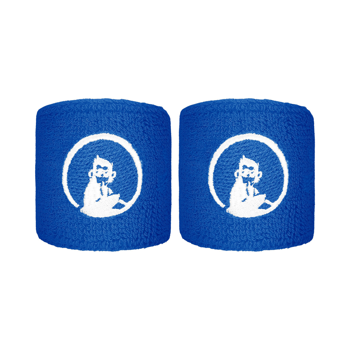 Quiet Please Polsino anti sudore Confezione da 2 corto - blu, bianco Quiet Please Polsino anti sudore Confezione da 2 corto - blu, bianco