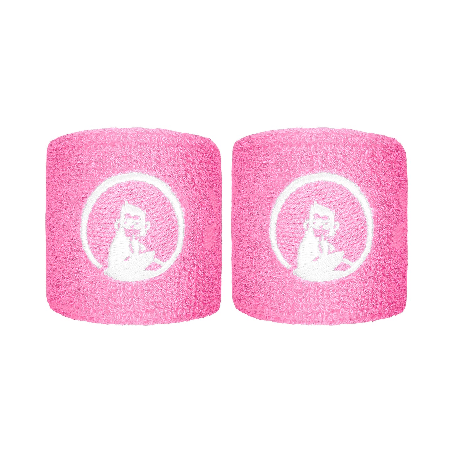 Quiet Please Polsino anti sudore Confezione da 2 corto - rosa, bianco Quiet Please Polsino anti sudore Confezione da 2 corto - rosa, bianco