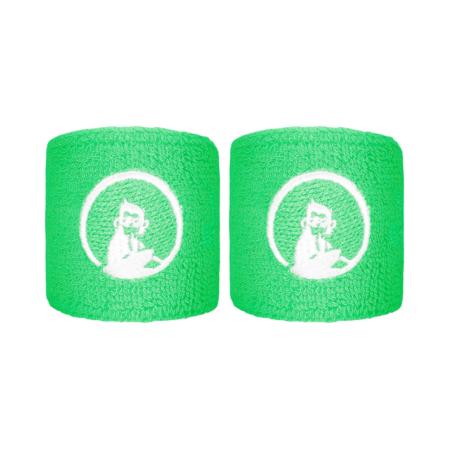 Quiet Please Polsino anti sudore Confezione da 2 corto - verde, bianco Quiet Please Polsino anti sudore Confezione da 2 corto - verde, bianco