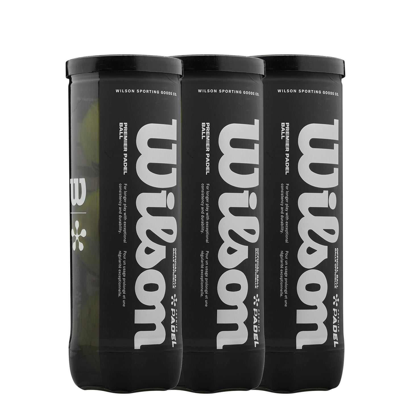 Wilson 3 tubi da 3 Premier Padel X3 Wilson 3 tubi da 3 Premier Padel X3