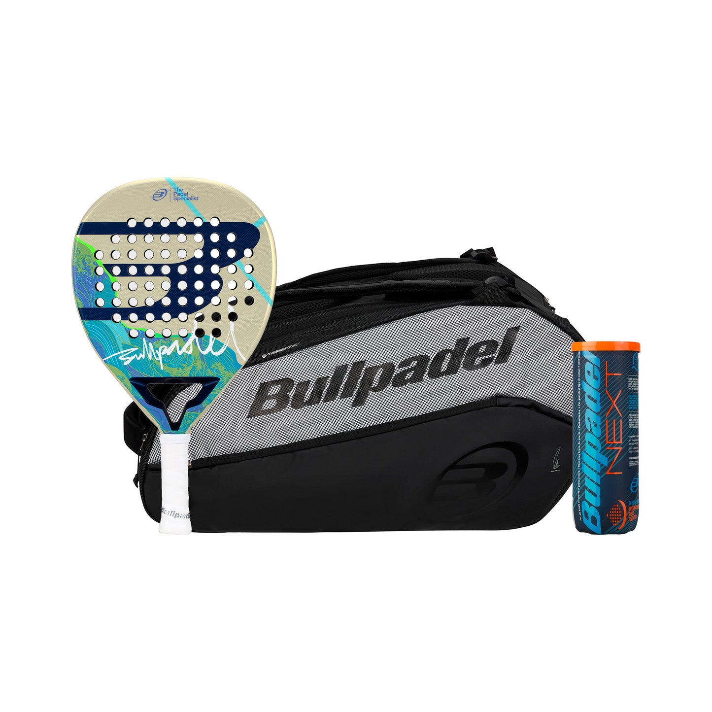 Bullpadel Iconic Light 26 In aggiunta borsa per racchetta, In aggiunta tubo di palline Bullpadel Iconic Light 26 In aggiunta borsa per racchetta, In aggiunta tubo di palline