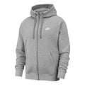 Sportswear Club Full Zip Felpa Uomini - grigio chiaro, bianco