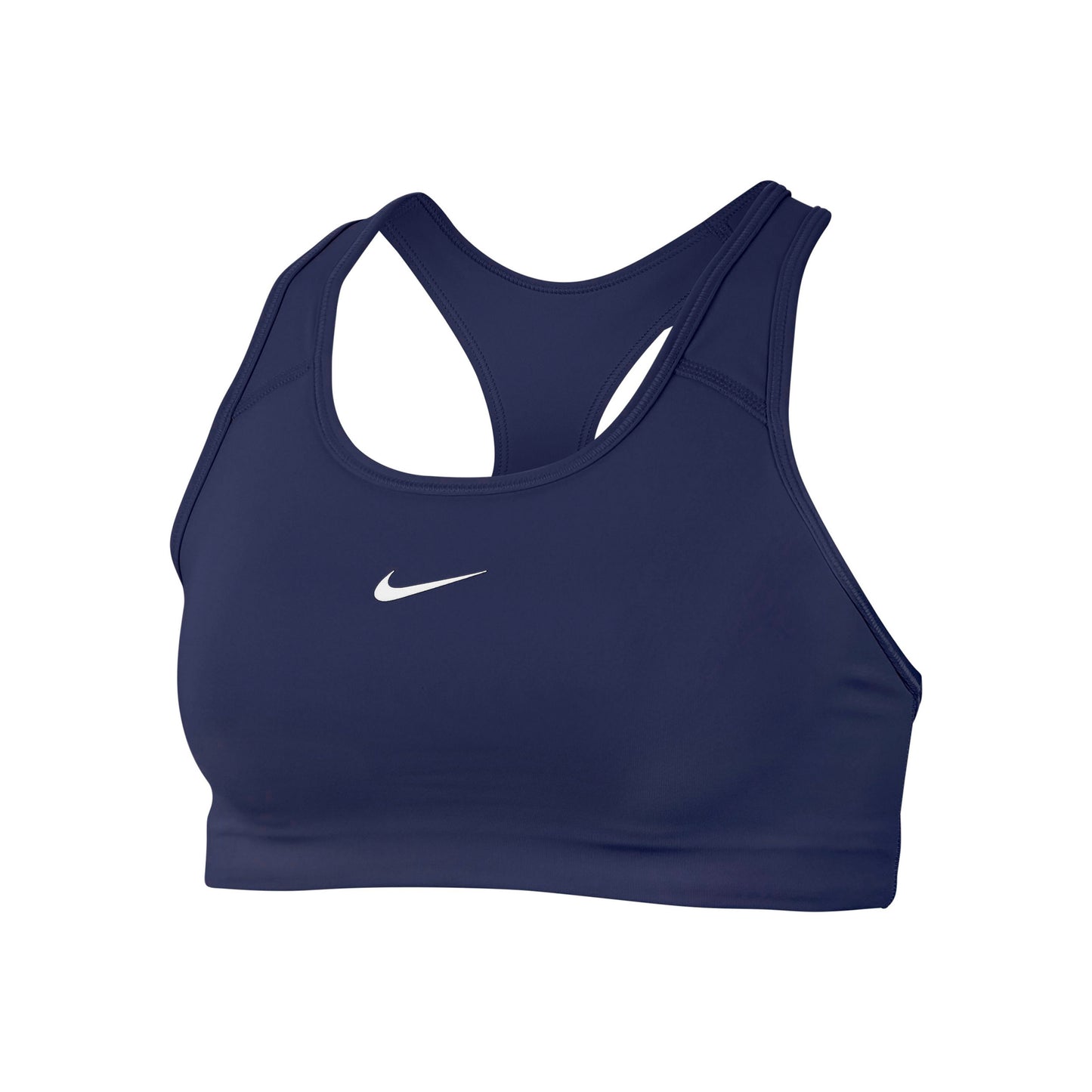 Nike Dri-Fit Swoosh Reggiseni sportivi Donna - blu scuro, bianco