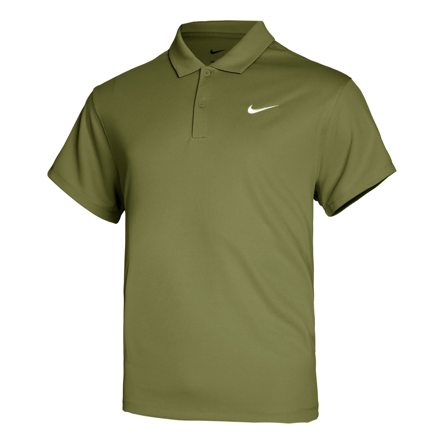 Nike Dri-Fit Victory Court Solid Polo Uomini - verde, bianco