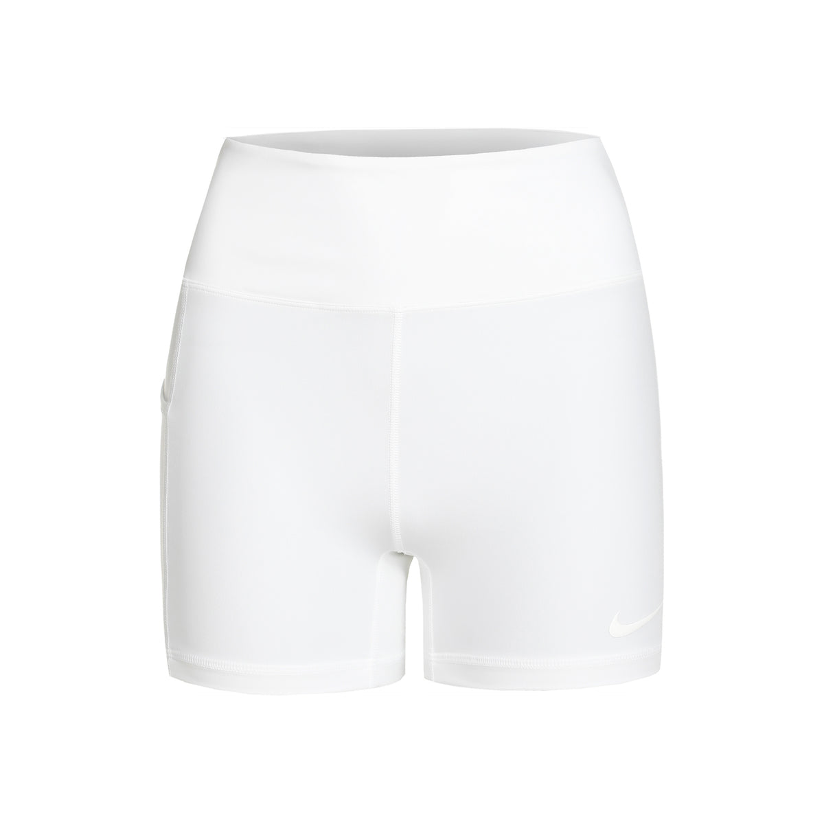 Nike Dri-Fit Club Heritage 4in Pantaloncino Attillato Donna-Bianco