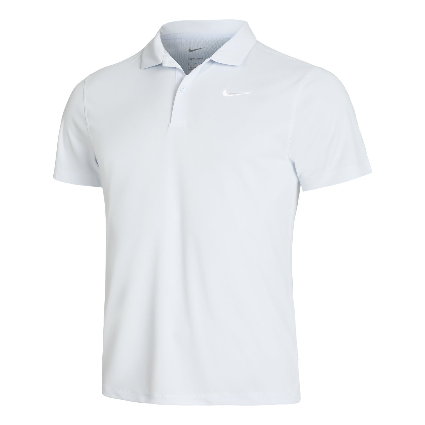 Nike Dri-Fit Victory Court Solid Polo Uomini - bianco, grigio chiaro