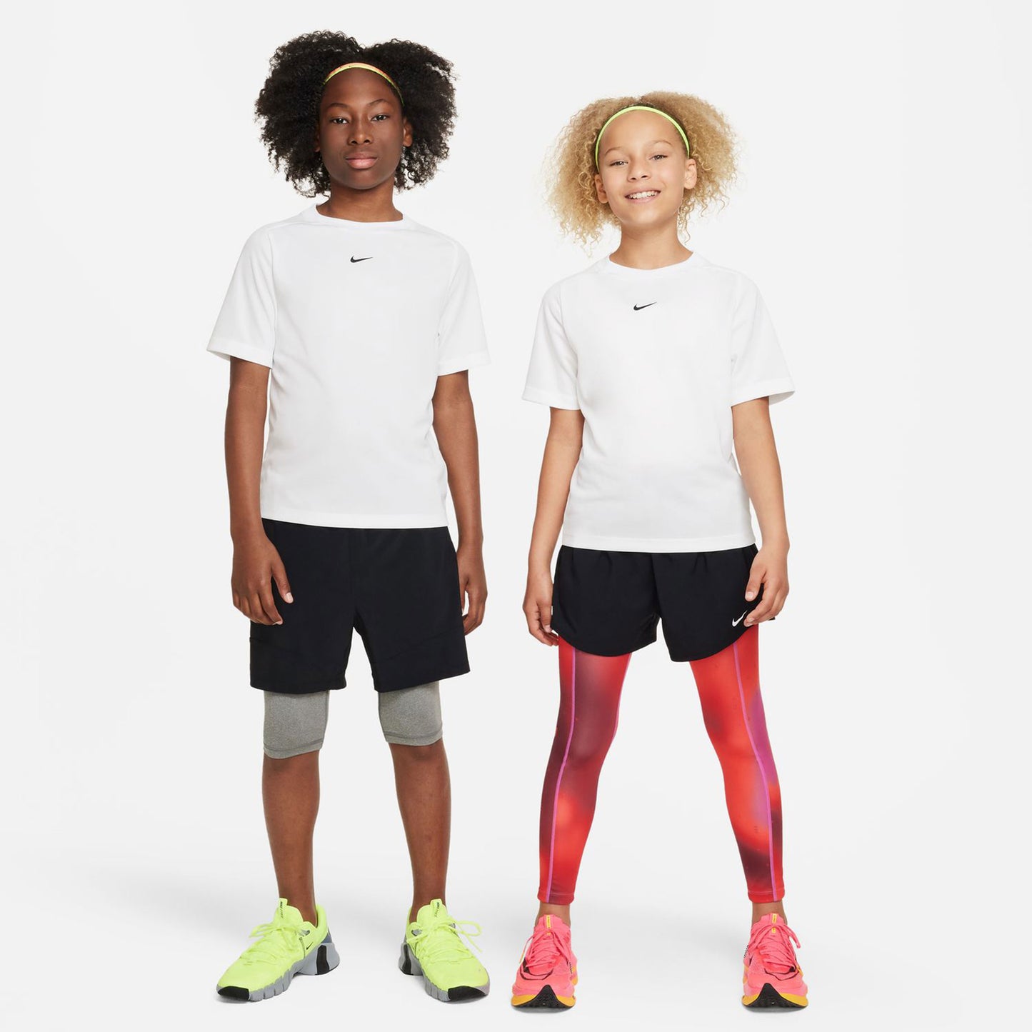 Nike Dri-Fit Multi Maglietta Ragazzi-Bianco
