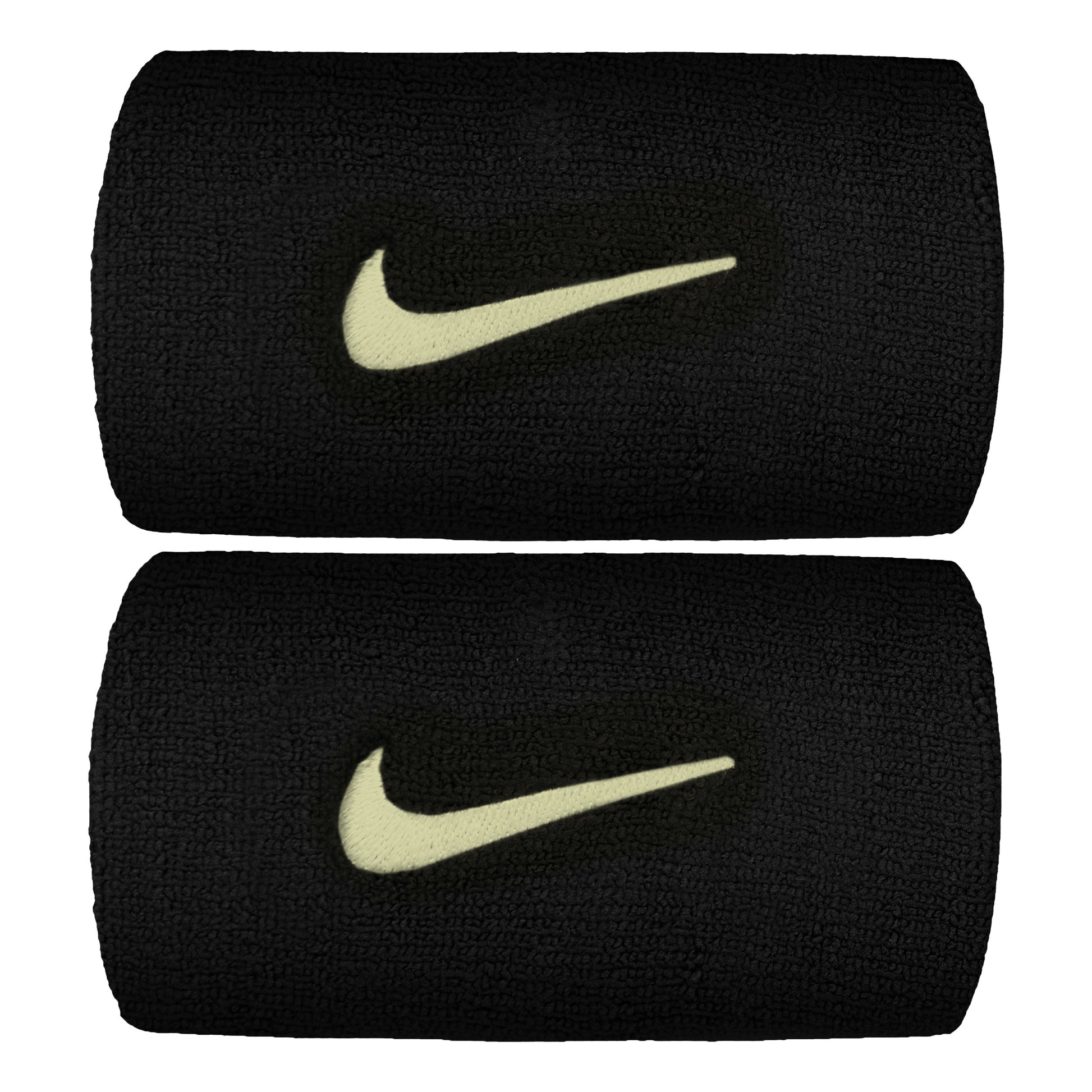 Nike Premier DW Polsino anti sudore Confezione da 2 lungo - nero, giallo neon