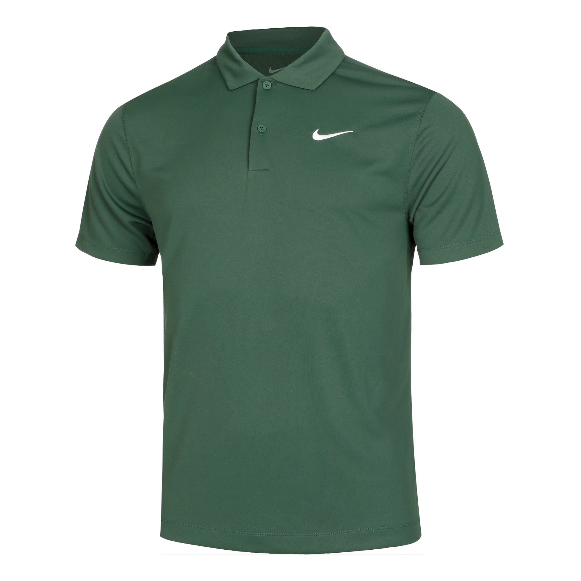 Nike Dri-Fit Victory Court Solid Polo Uomini - verde scuro