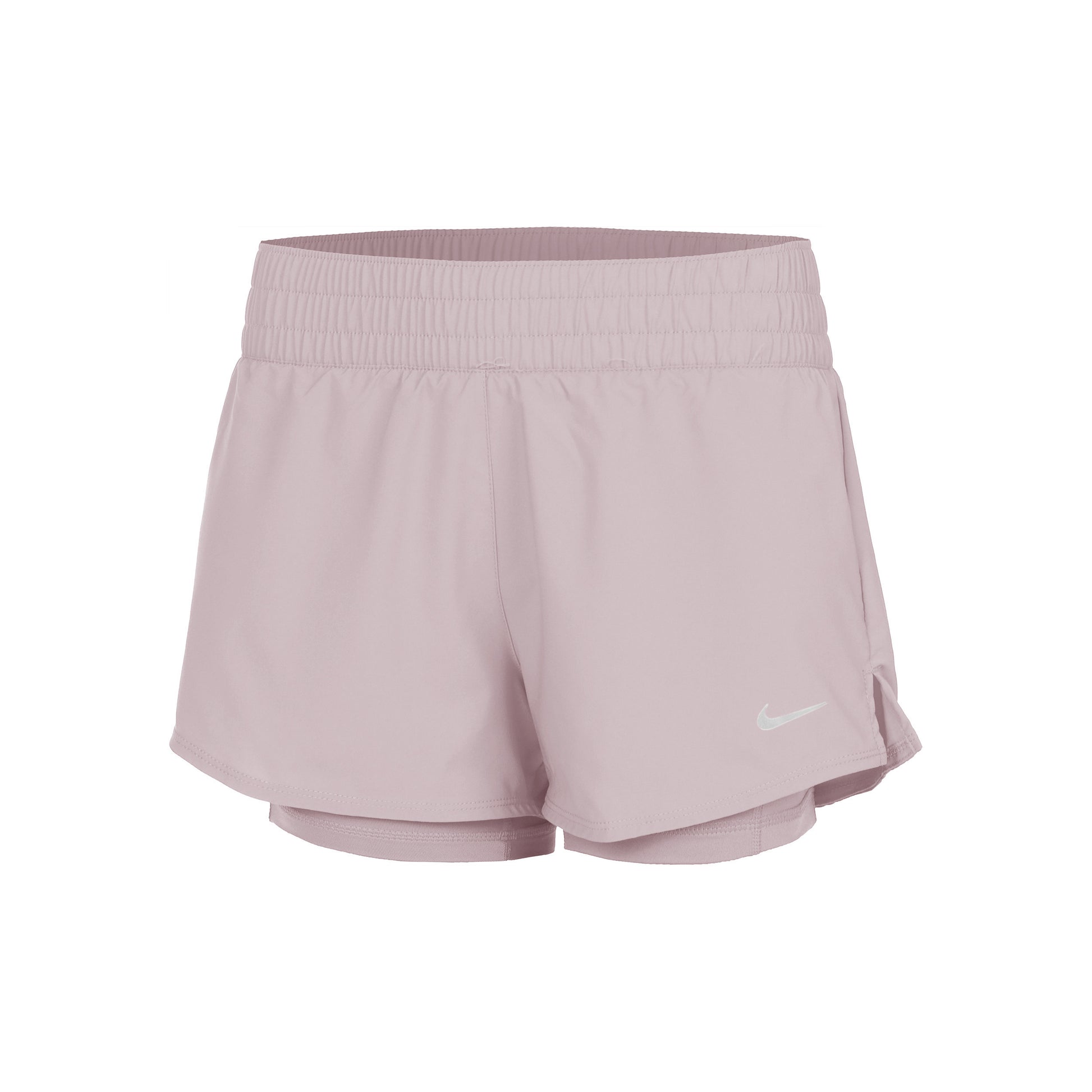 Nike Dri-Fit One Mid Rise 2in1 3in Pantaloncini Donna - beige,