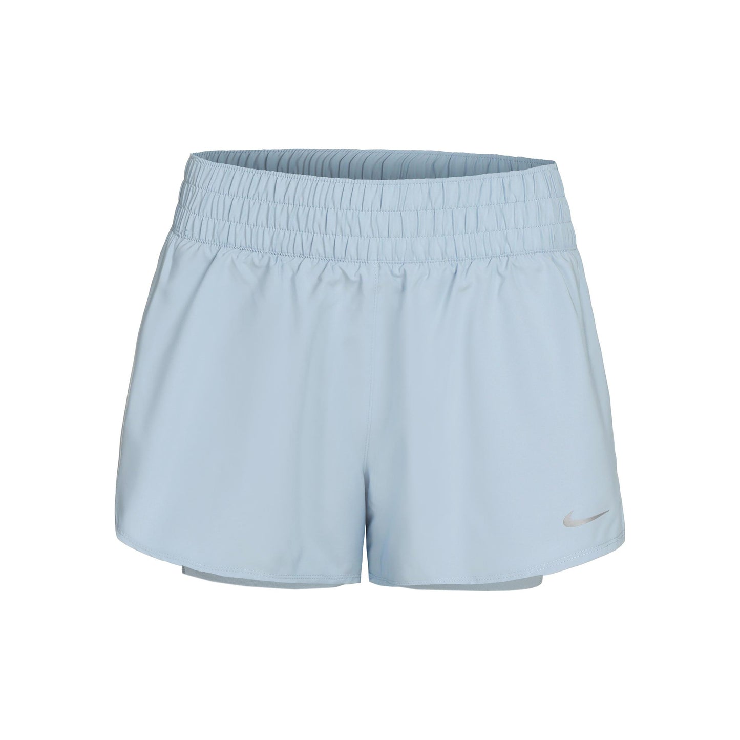 Nike Dri-Fit One Mid Rise 2in1 3in Pantaloncini Donna - blu chiaro,