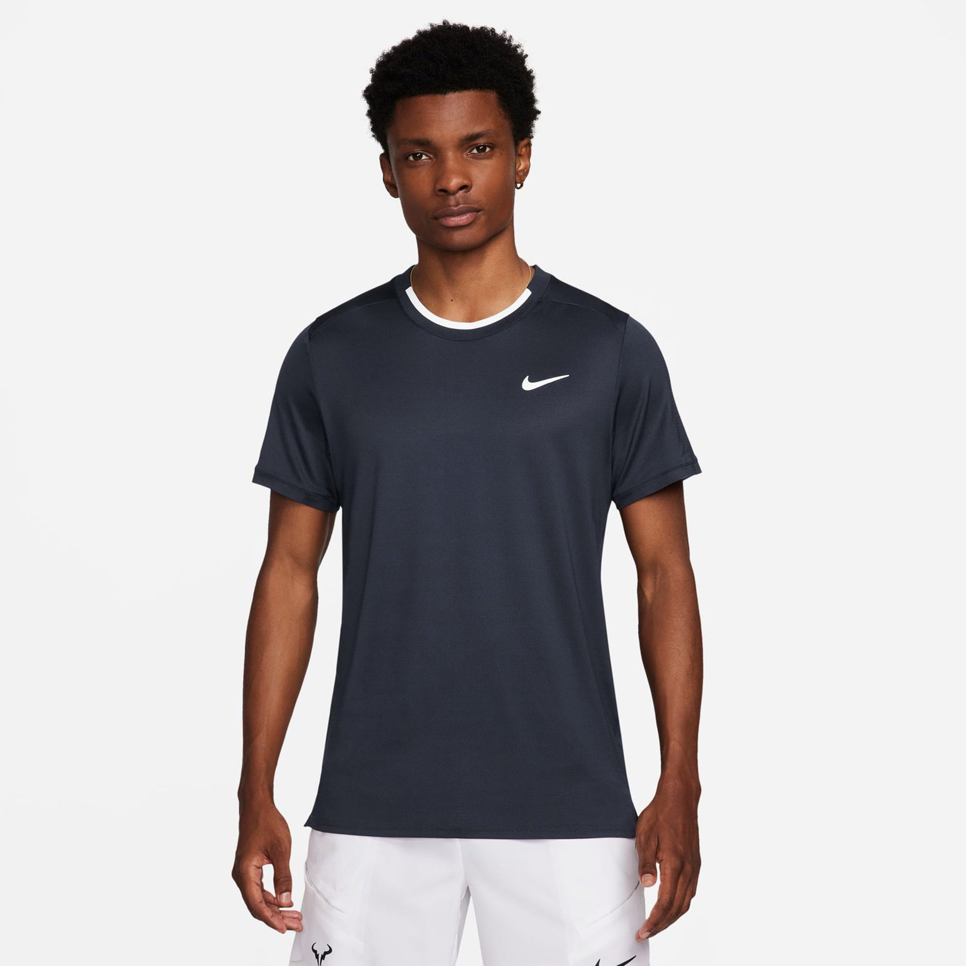 Nike Court Dri-Fit Advantage Maglietta Uomini-Blu Scuro