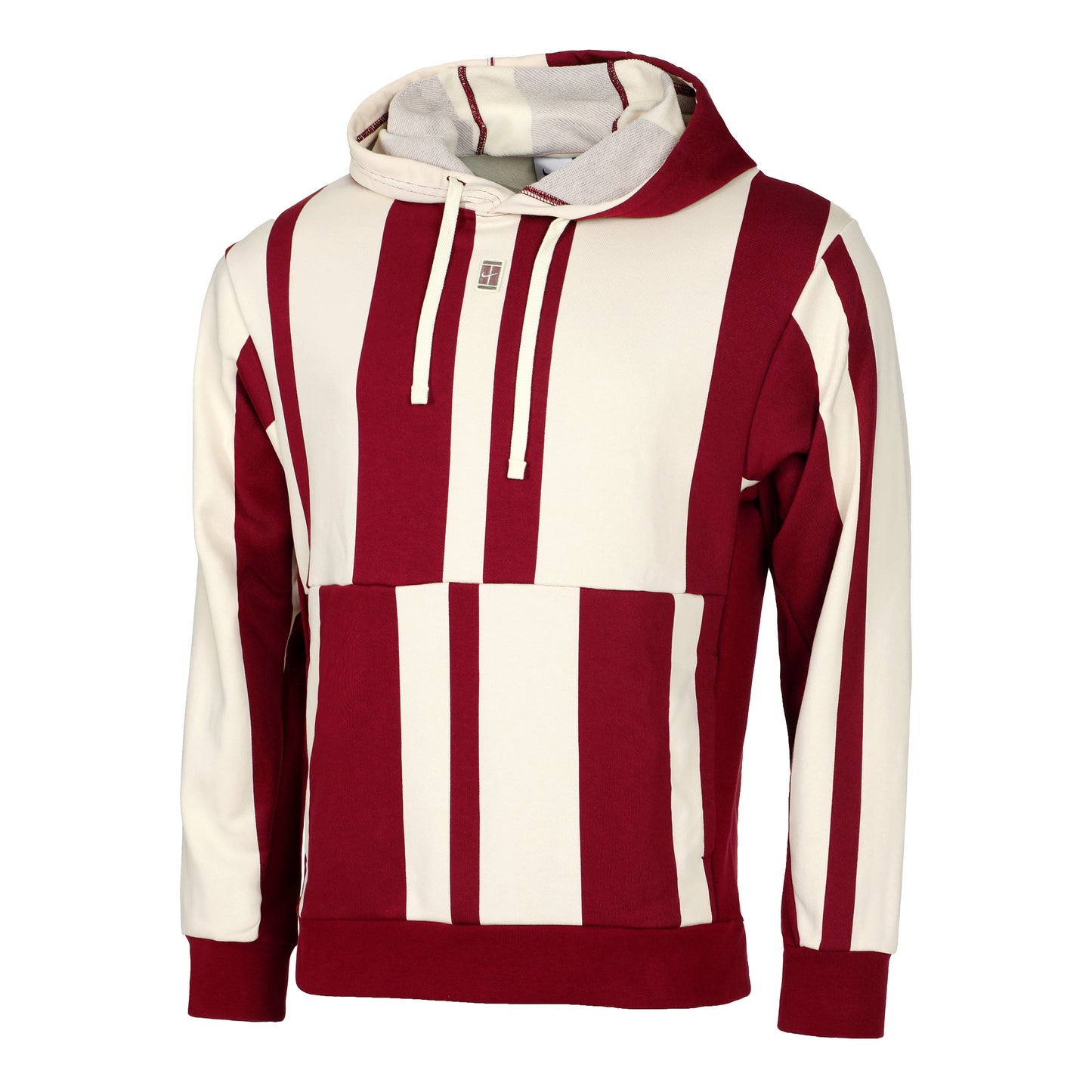 Nike Court Dri-Fit Heritage Fleece Felpa con cappuccio Uomini - rosso, crema