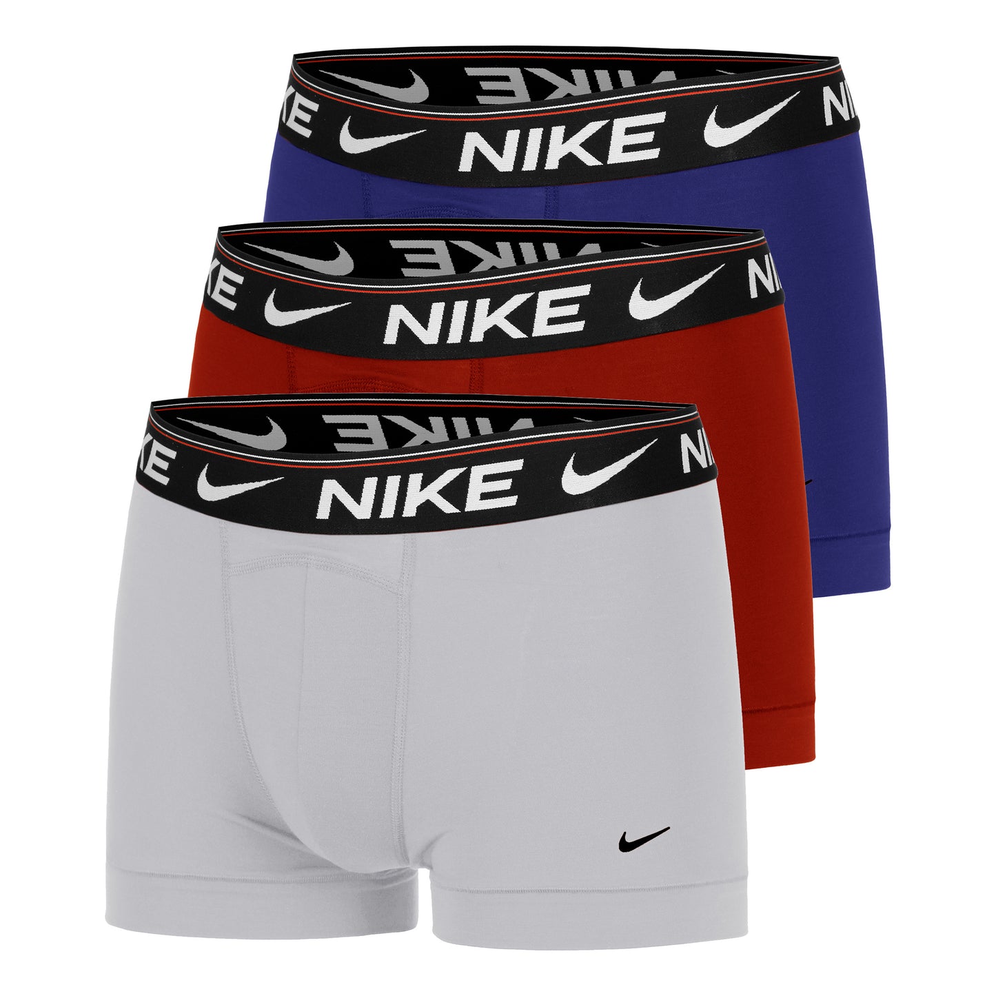 Nike Ultra Comfort Boxer Confezione da 3 Uomini - grigio, rosso