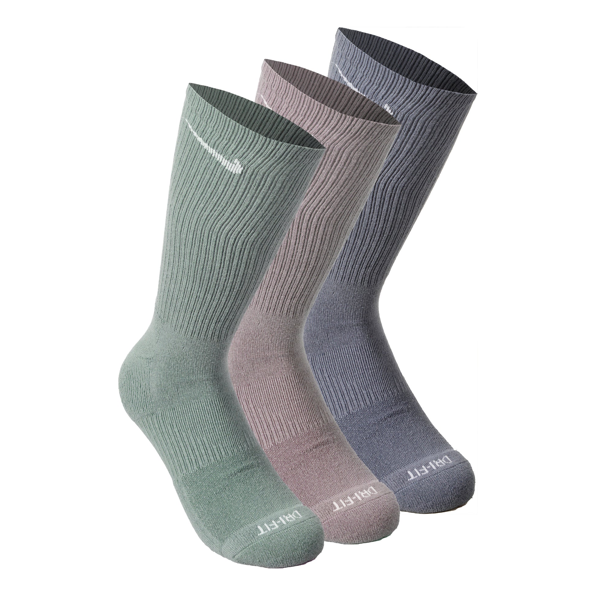 Nike Everyday Plus Cushioned Calzini da tennis Confezione da 3 Unisex - oliva, grigio