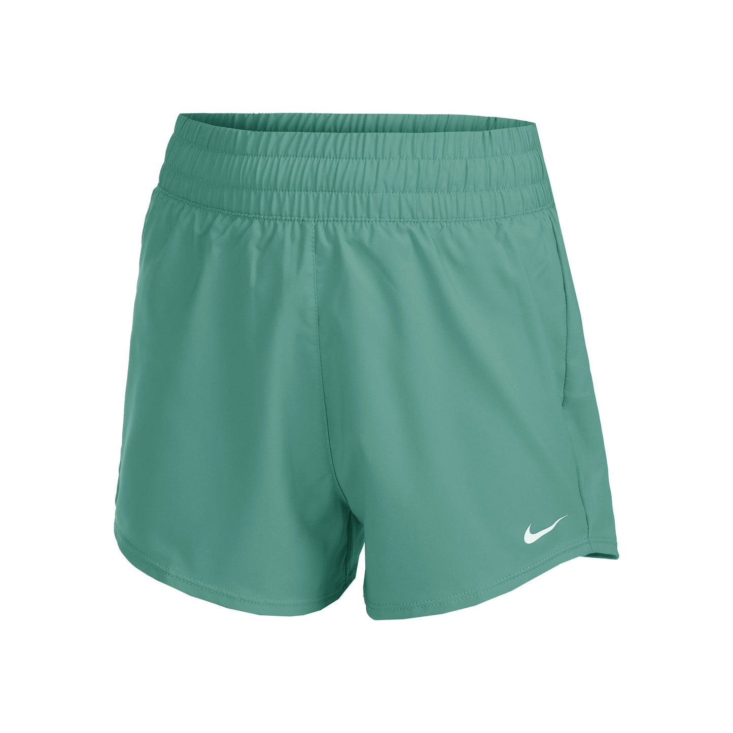 Nike Dri-Fit Big Kids High Waisted Woven Pantaloncini Ragazze - verde scuro,