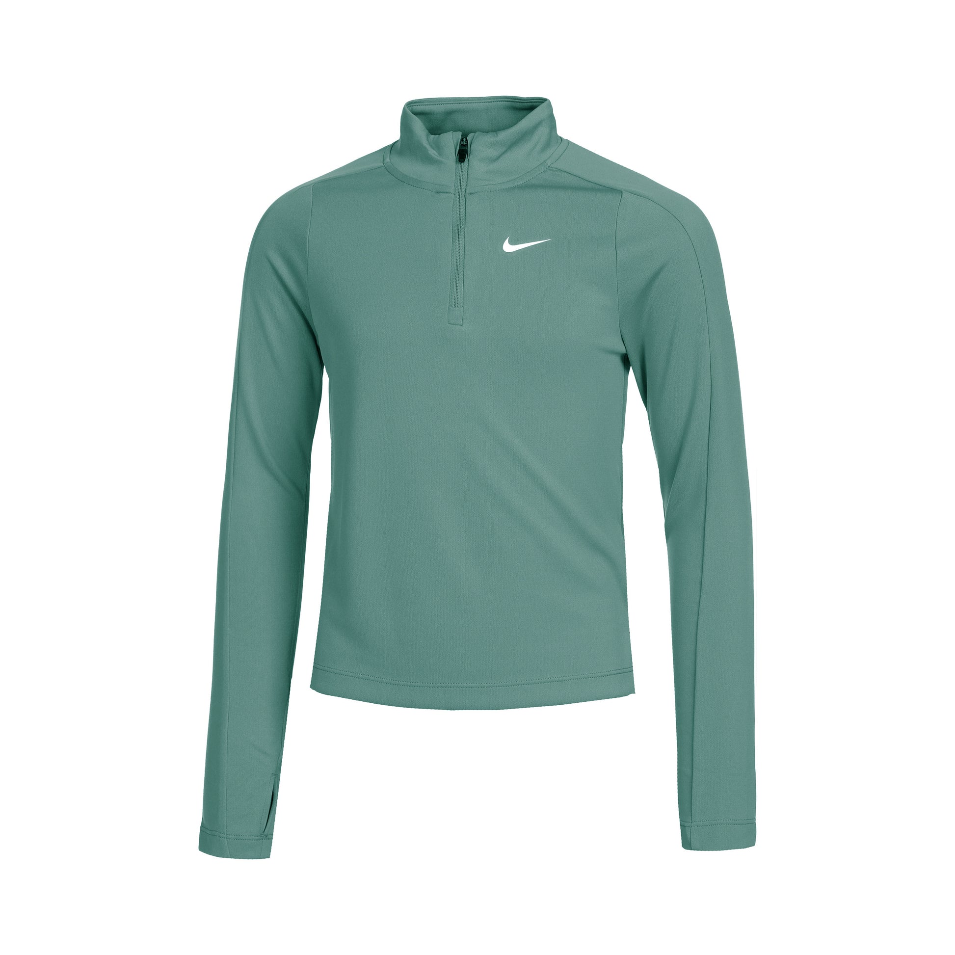 Nike Dri-Fit Half-Zip Manica lunga Ragazze - verde scuro,