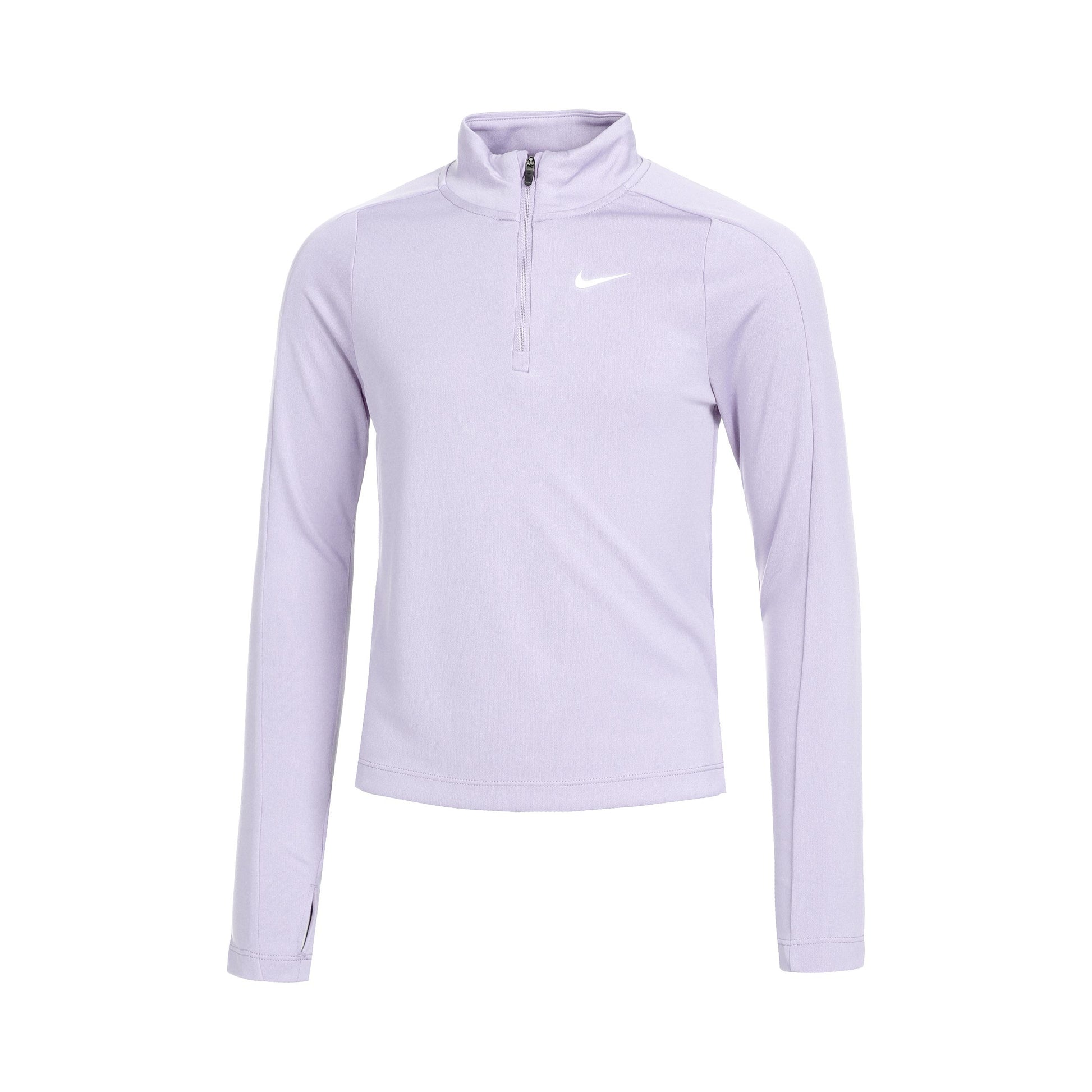 Nike Dri-Fit Half-Zip Manica lunga Ragazze - lilla,