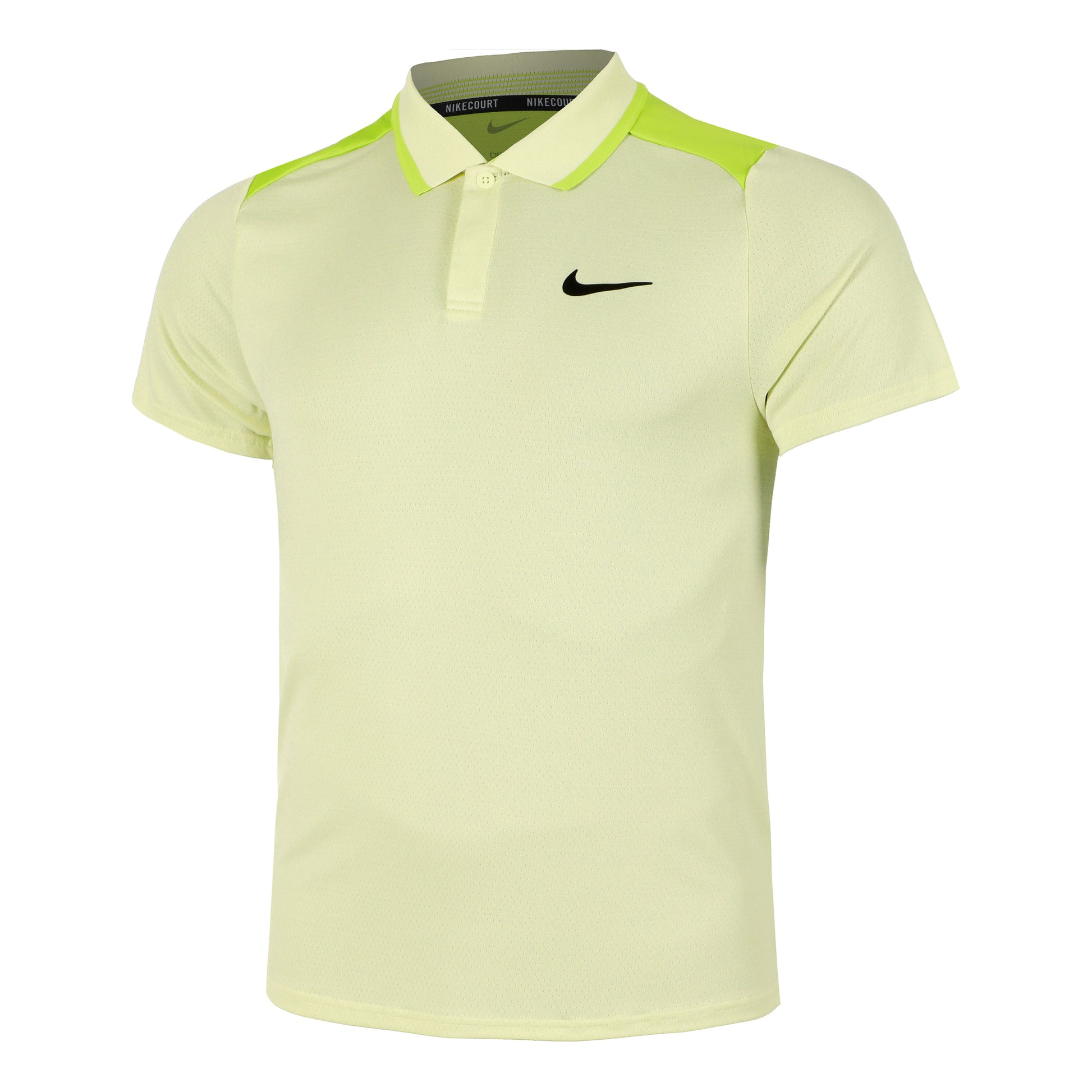 Nike Court Dri-Fit Advantage Polo Uomini - giallo,