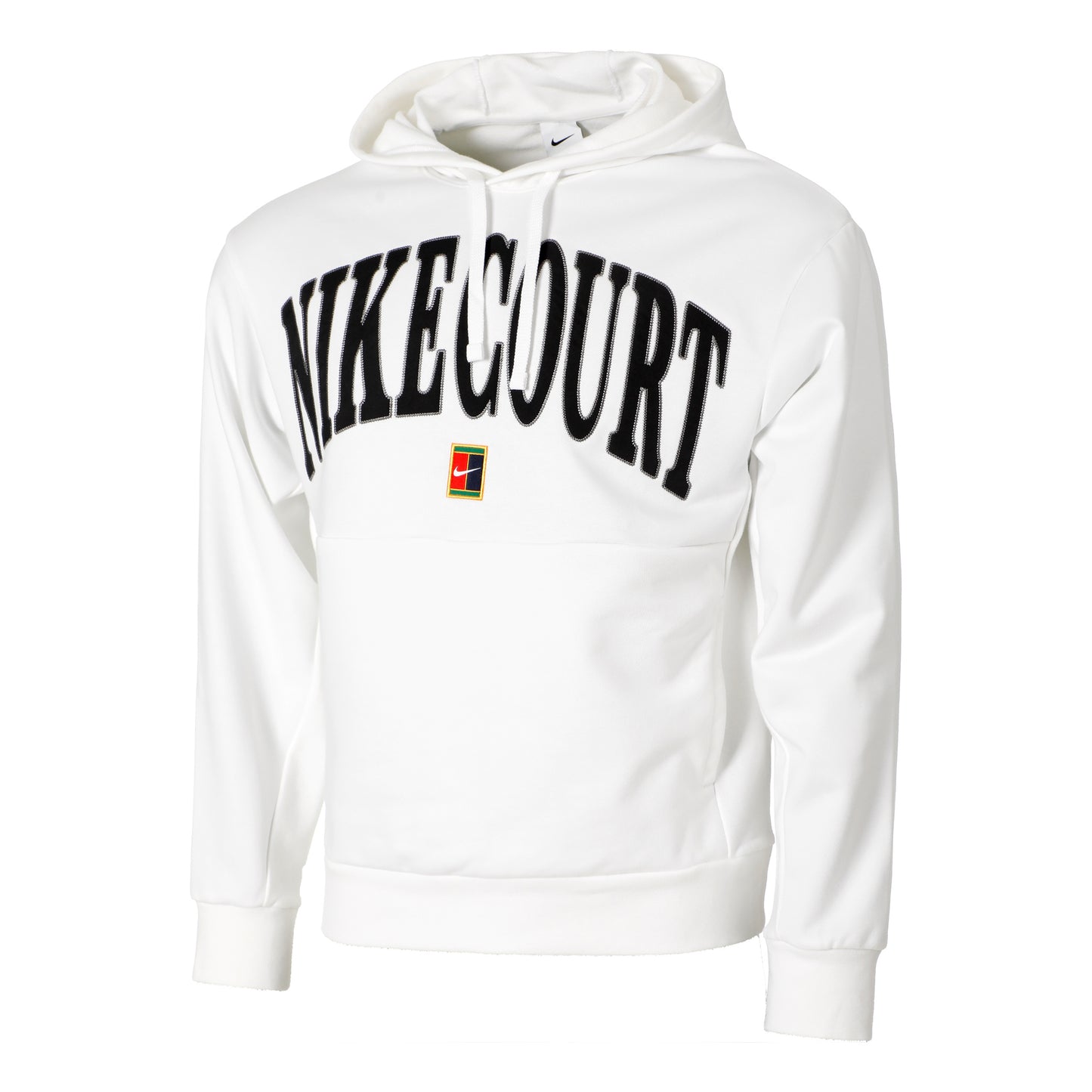 Nike Dri-Fit Fleece Heritage Felpa Con Cappuccio Uomini-Bianco,Nero