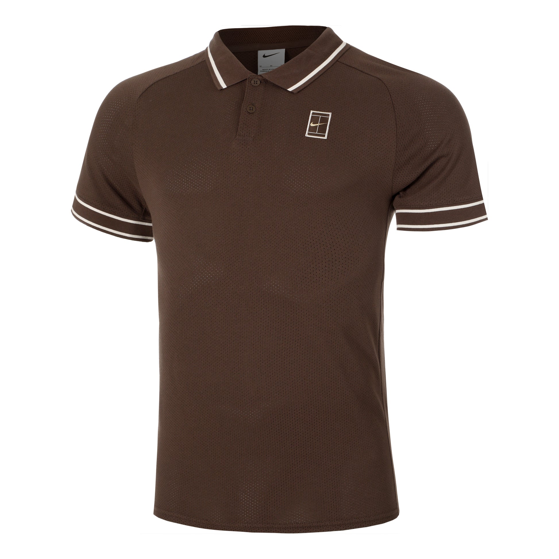 Nike Court Heritage Polo Uomini-Marrone