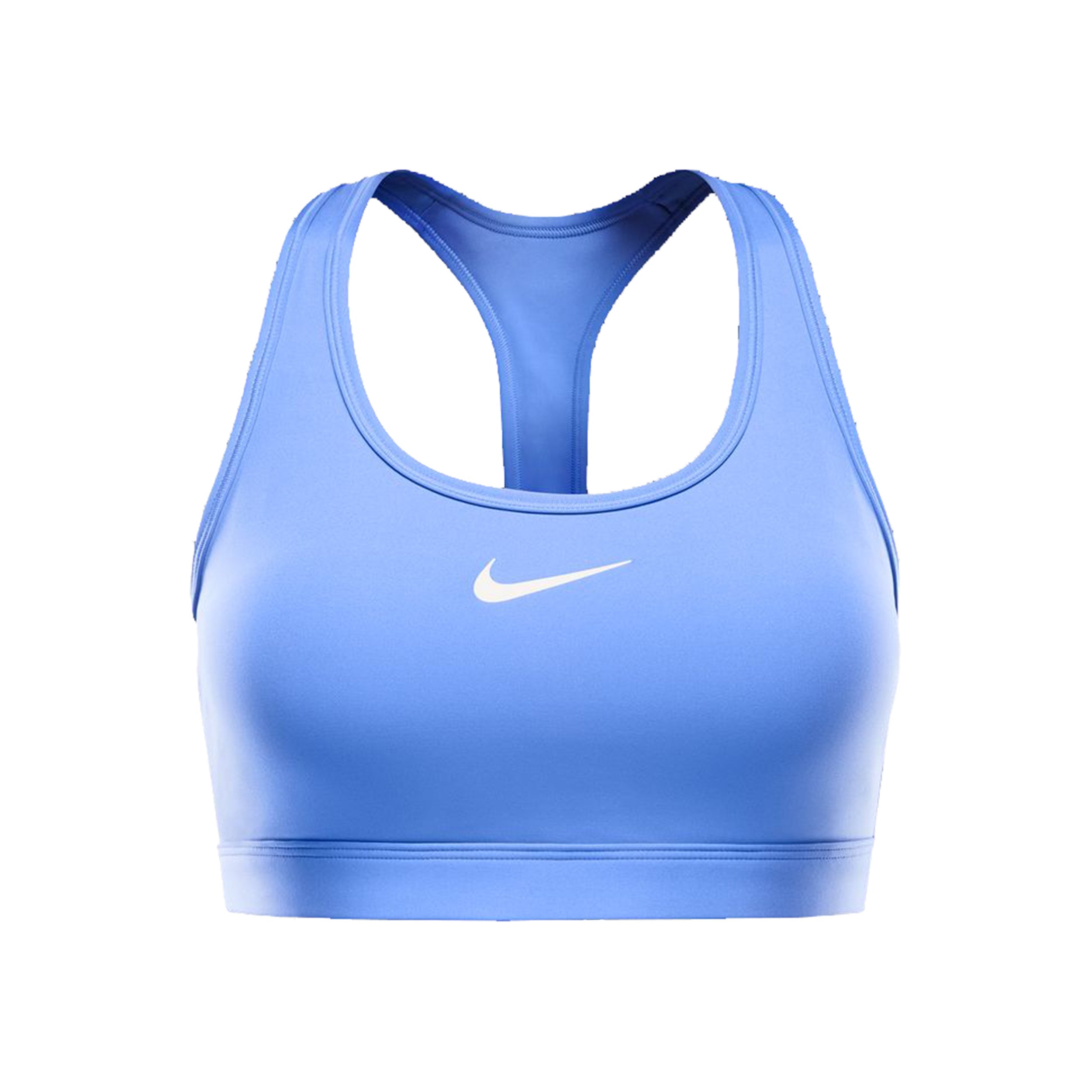 Nike Swoosh Medium Reggiseni sportivi Donna - blu chiaro, bianco