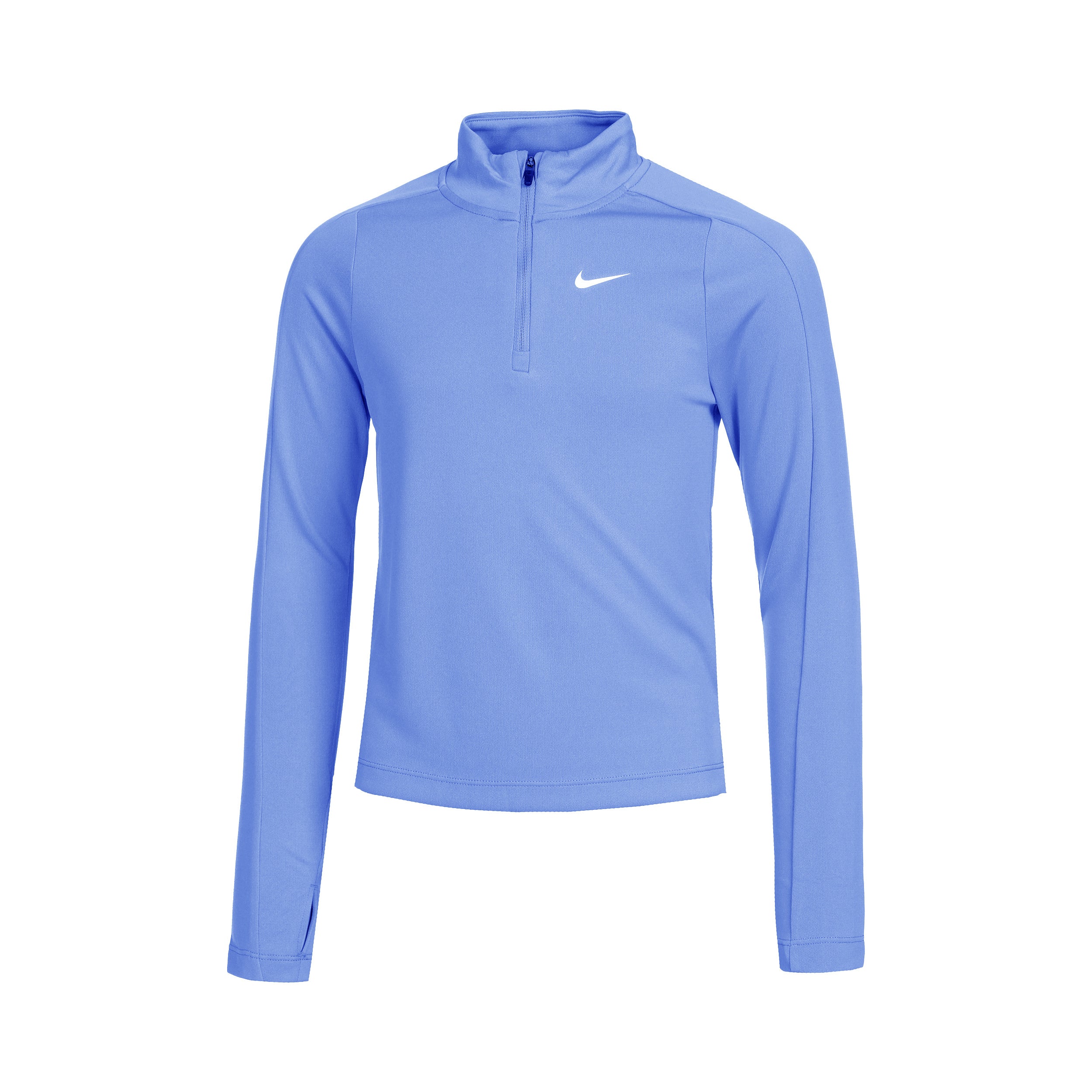 Nike Dri-Fit Manica Lunga Ragazze-Blu Chiaro,Bianco
