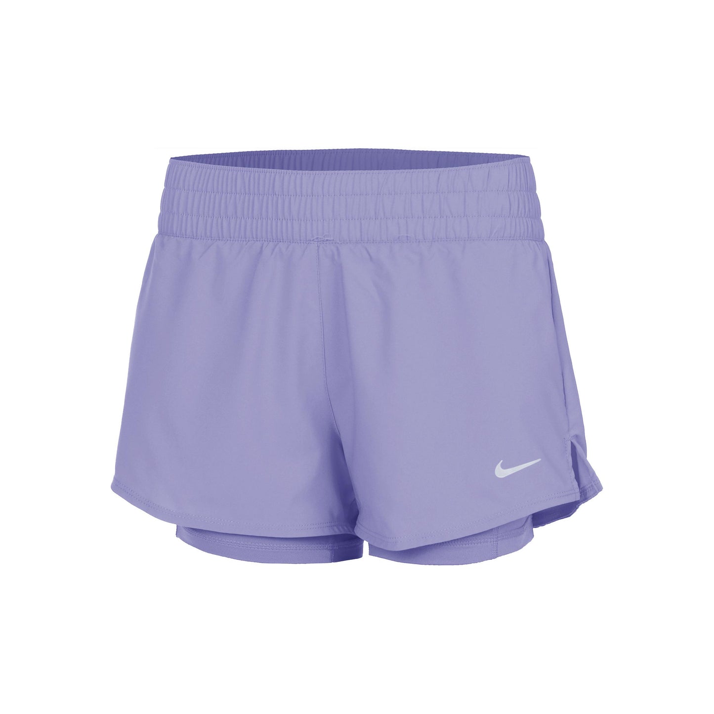 Nike Dri-Fit One Mid Rise 2in1 3in Pantaloncini Donna - viola,