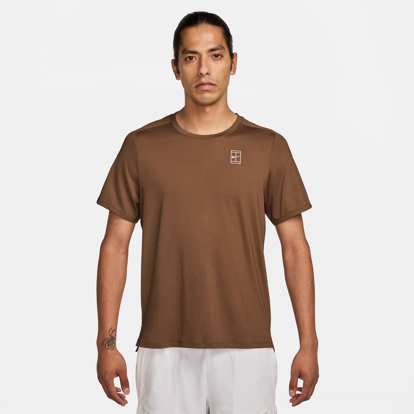 Nike Court Dri-FIT Advantage Maglietta Uomini - marrone,
