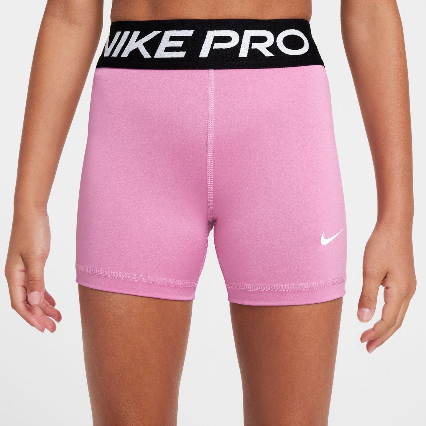 Nike Dri-Fit Big Kids 3in Pantaloncini Ragazze - rosa, nero