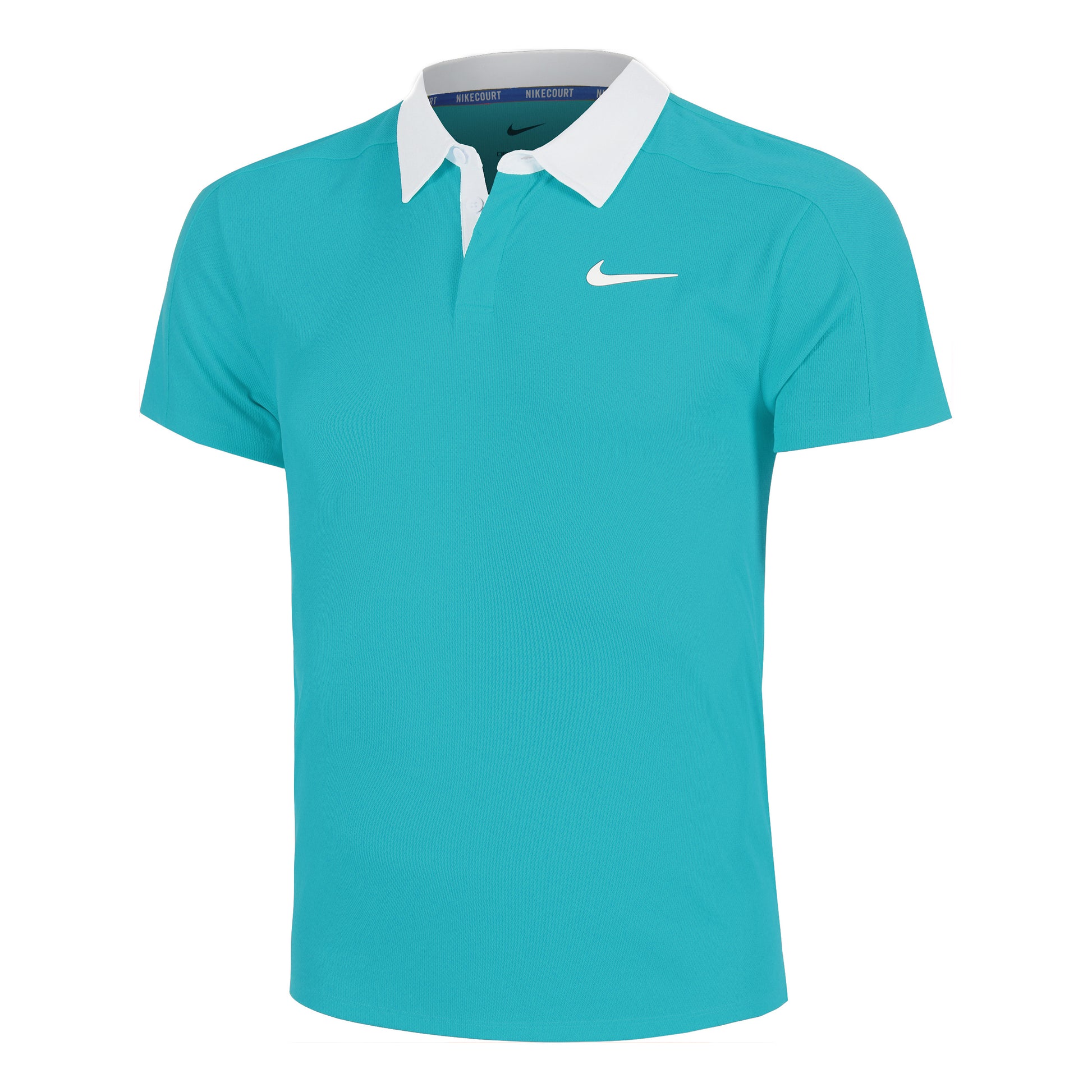 Nike Court Dri-Fit Advantage Slam Polo Uomini-Turchese,Bianco