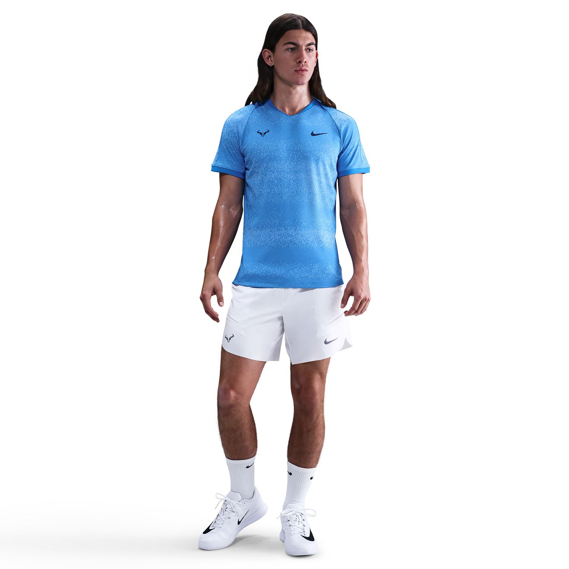 Nike Rafa Dri-Fit Advantage 7in Pantaloncini Uomini-Bianco