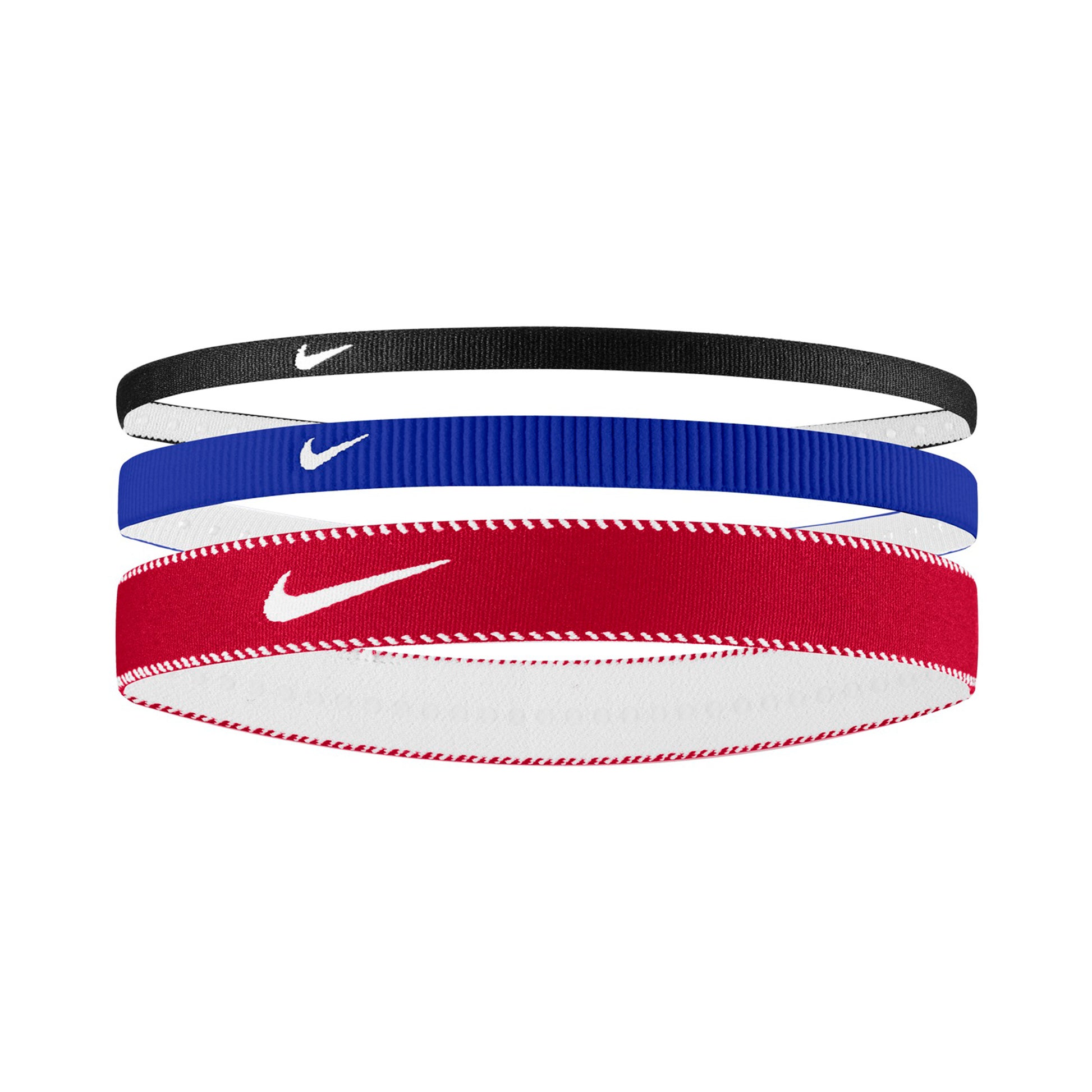 Nike Nike Flex Classic Mixed Fascia Per Capelli Confezione Da 3-Blu,Rosso
