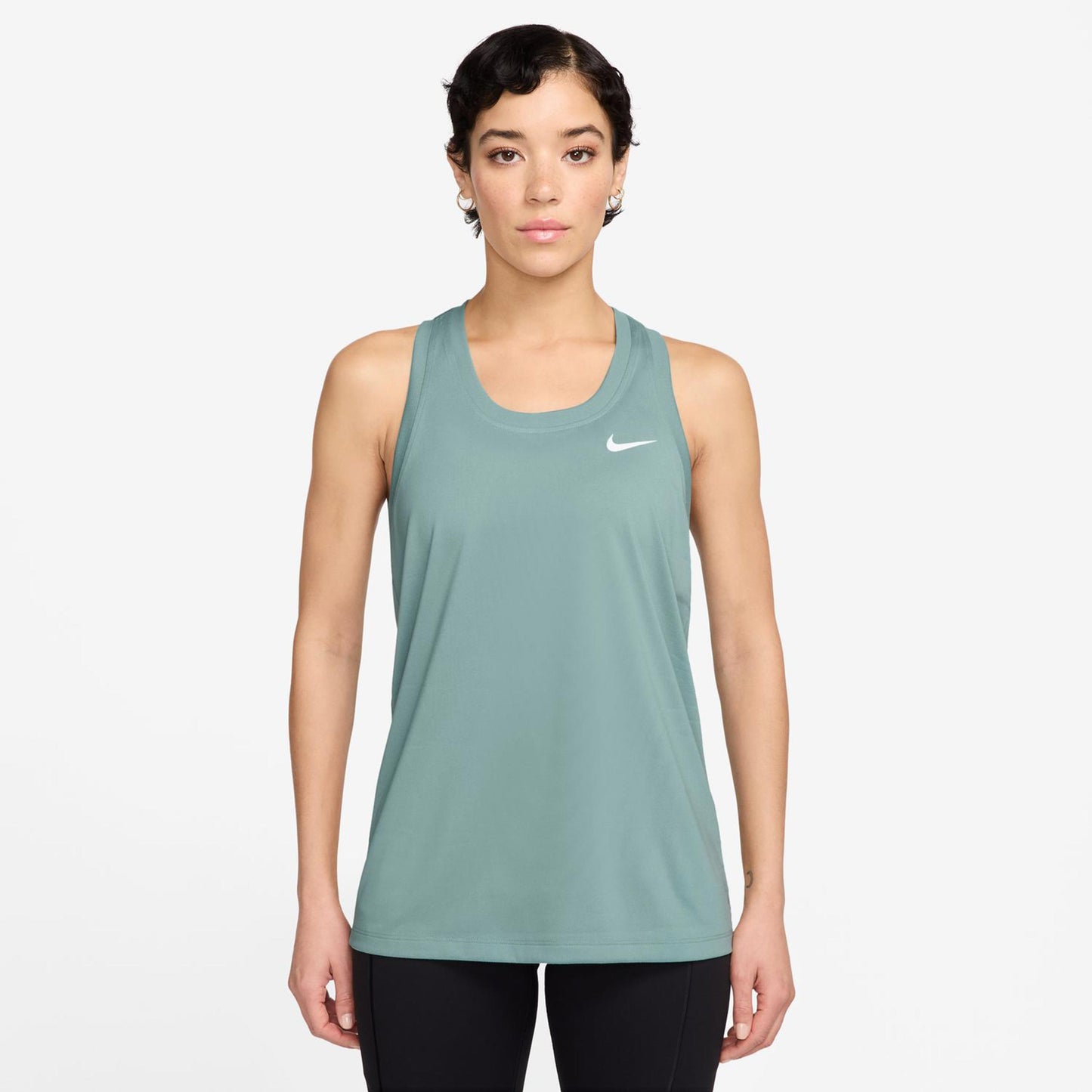 Nike Dri-Fit Racer Canottiera Donna-Salvia