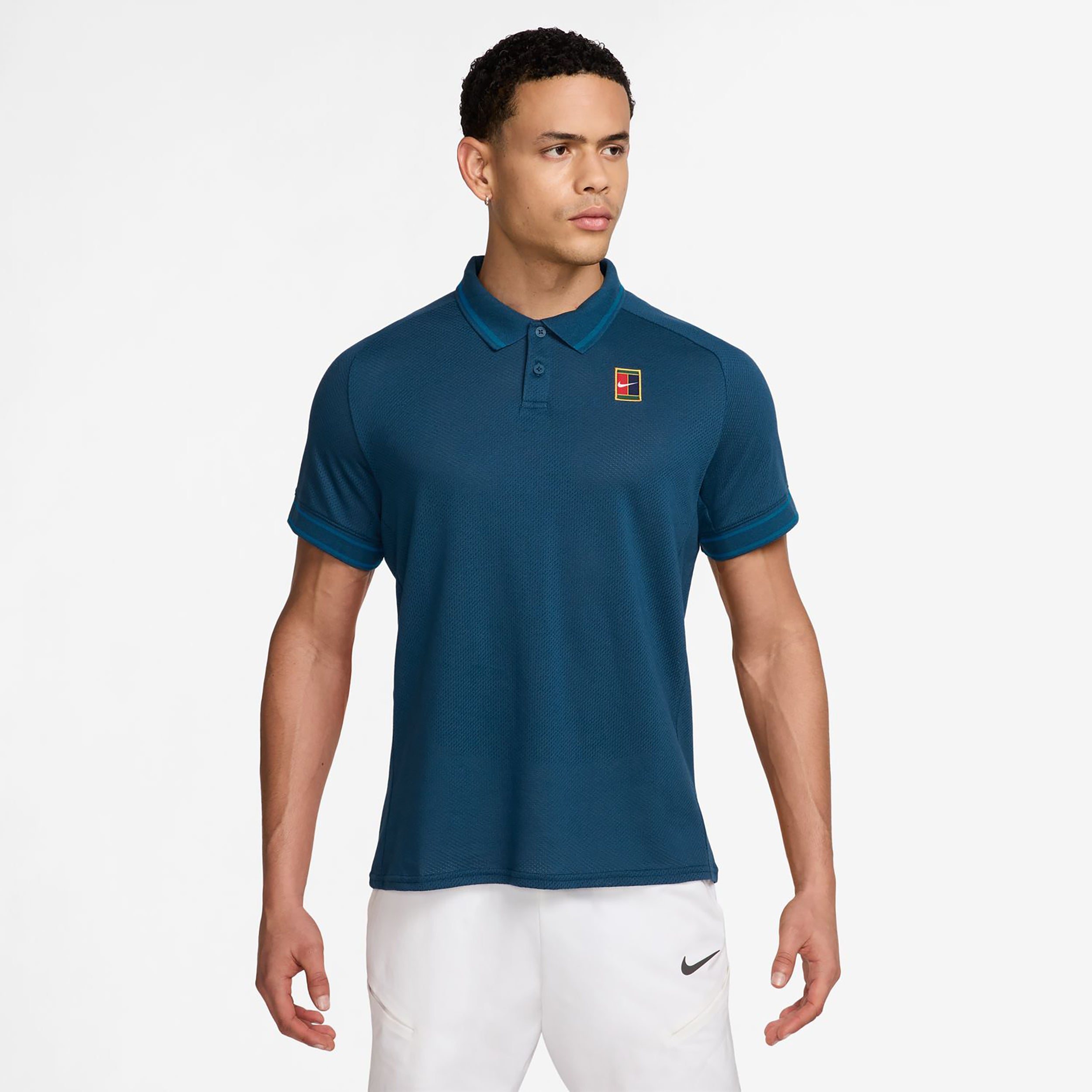Nike Court Heritage Polo Uomini-Grigio-blu,Verde