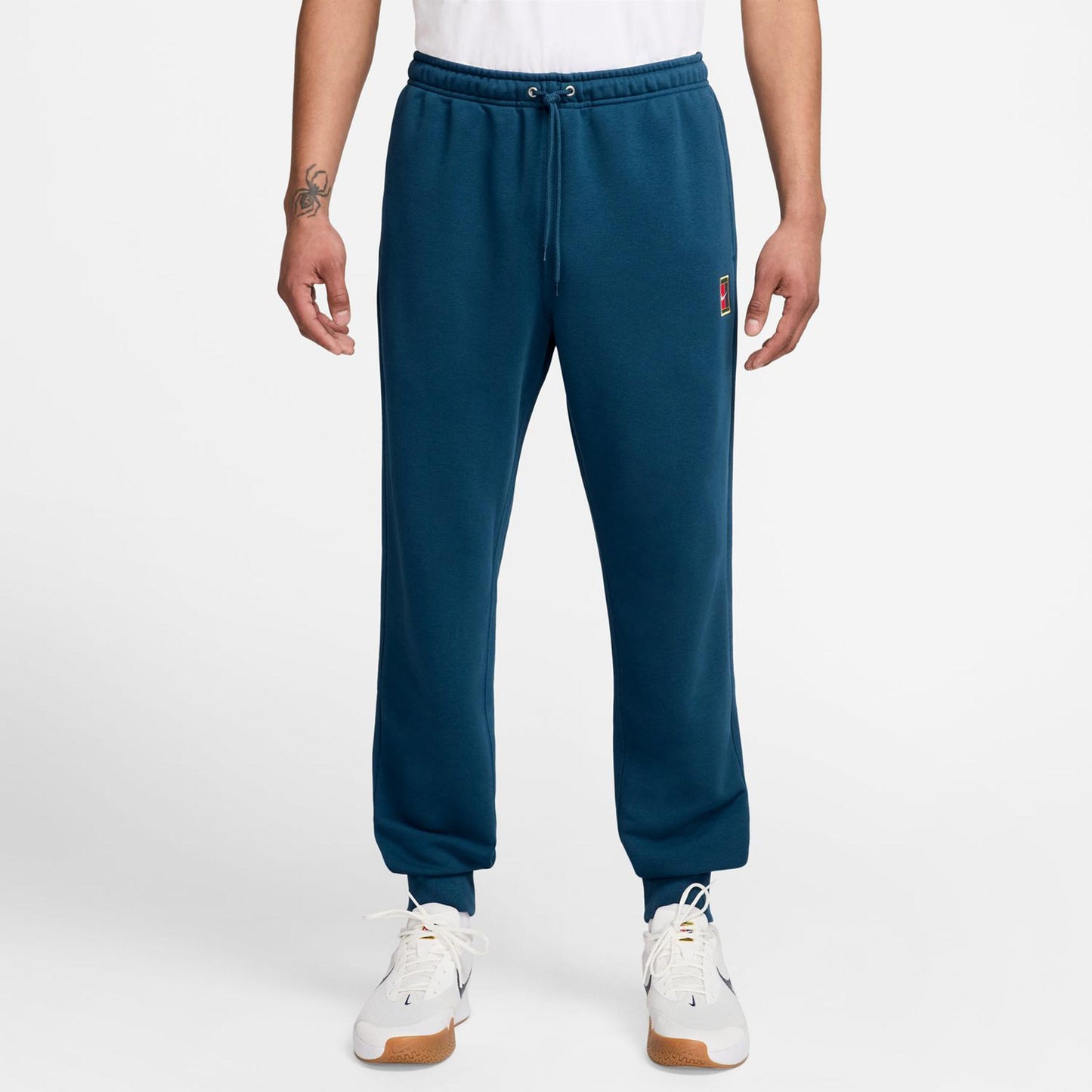 Nike Court Dri-Fit Heritage Fleece Pantalone Da Allenamento Uomini-Grigio-blu