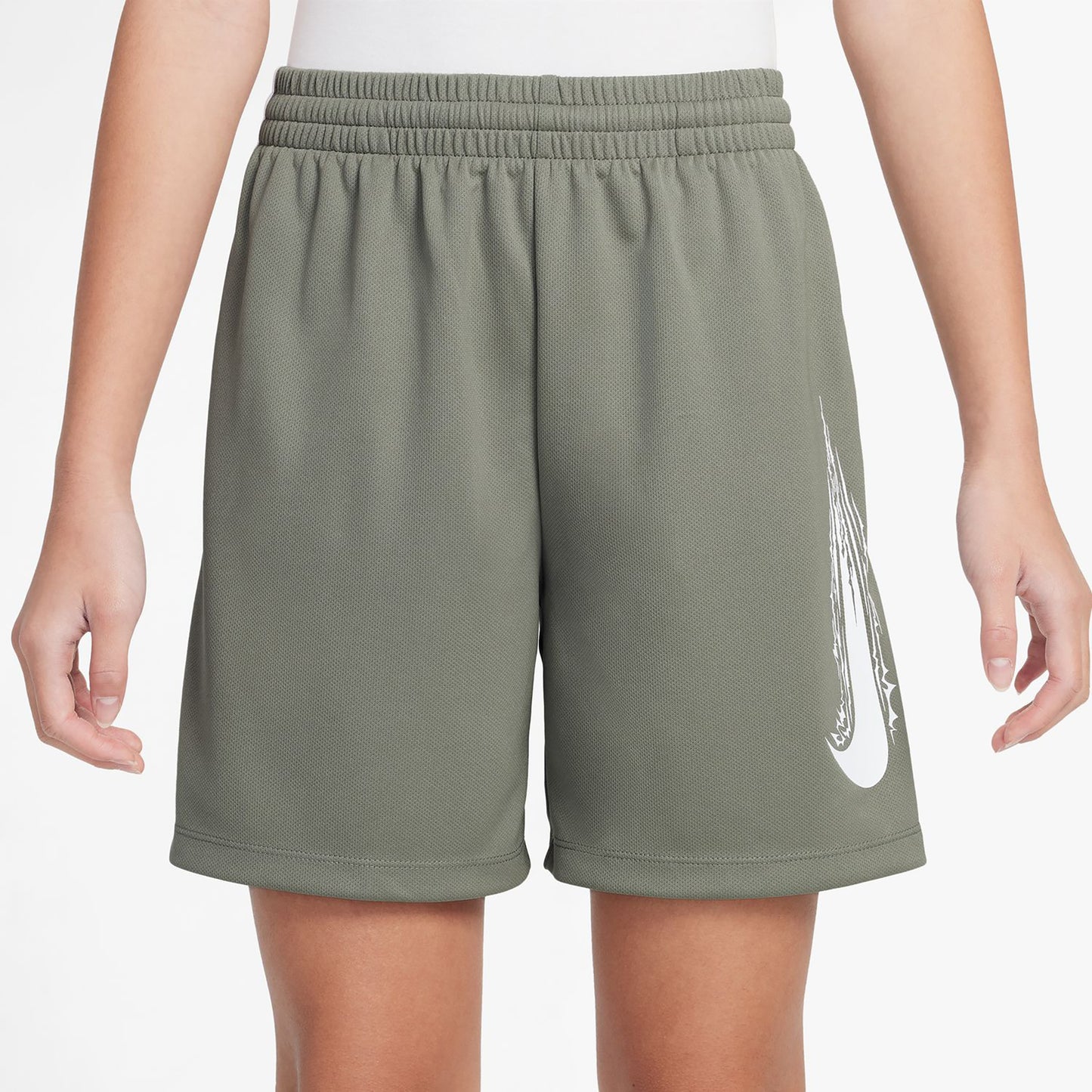 Nike Dri-Fit Multi Pantaloncini Bambini-Oliva